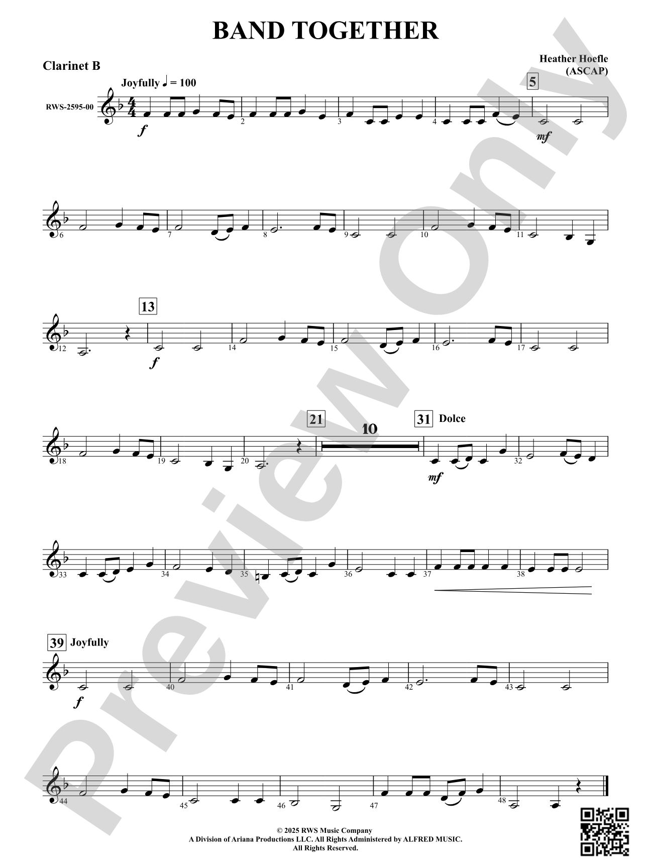 Band Together: Clarinet B