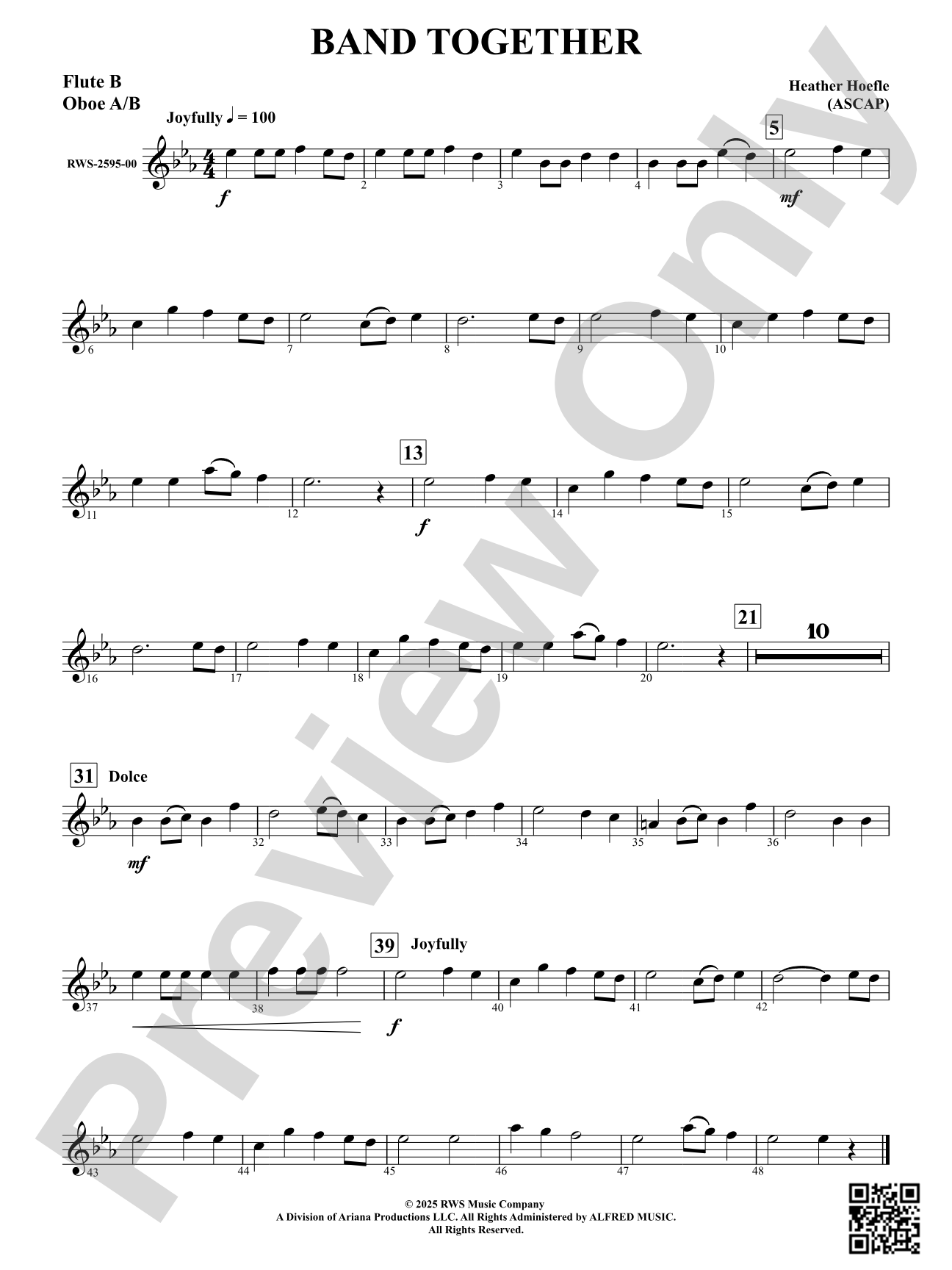 Band Together: Flute B - Oboe A/B