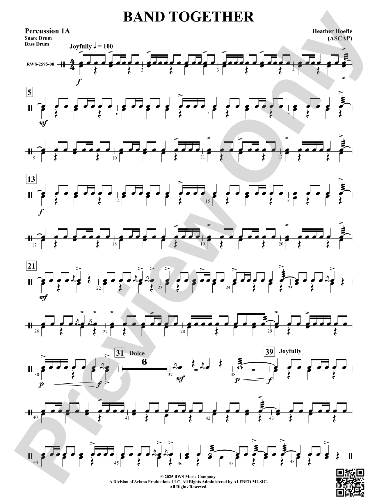 Band Together: Percussion 1A