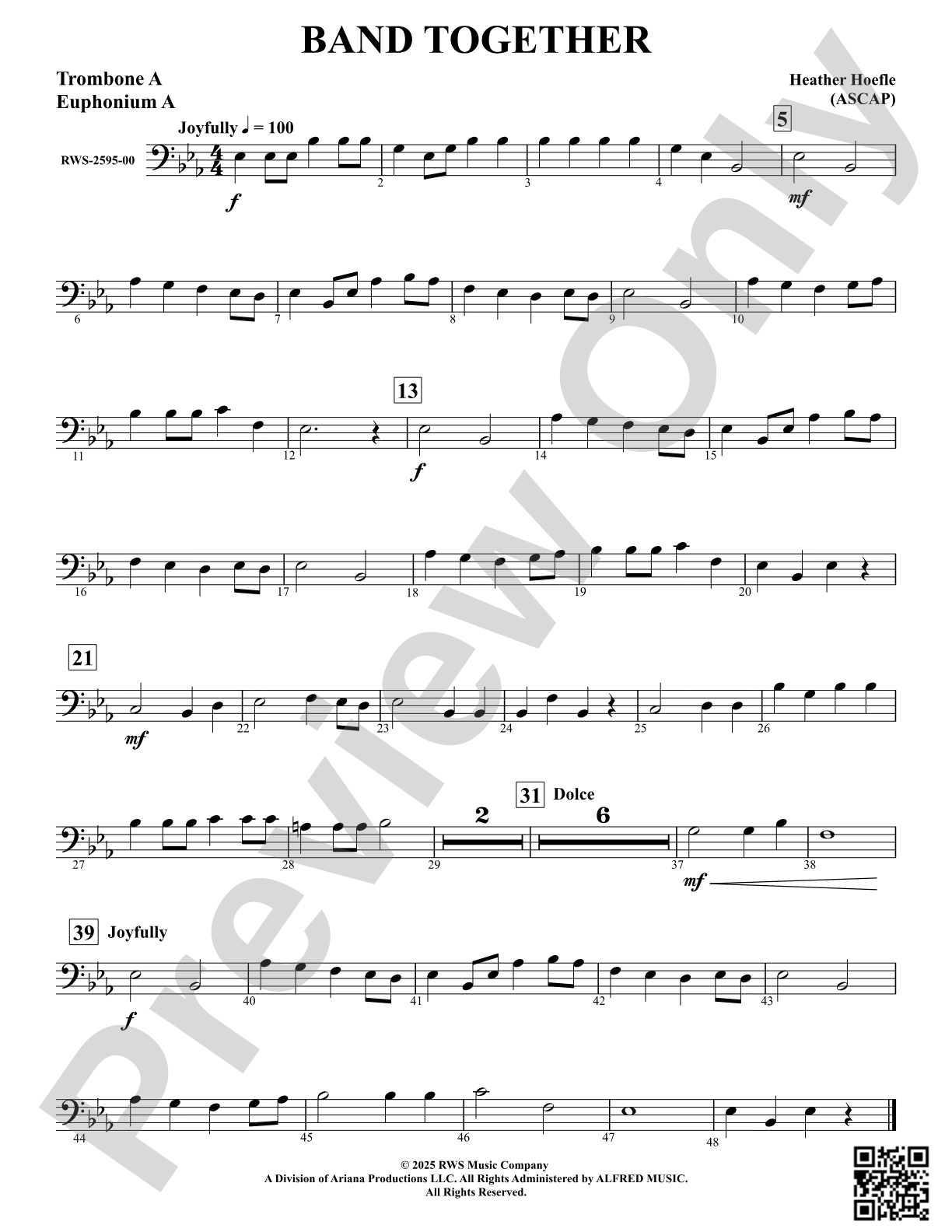 Band Together: Trombone A - Euphonium A