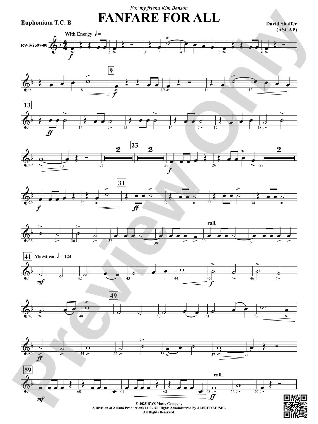 Fanfare For All: Euphonium T.C. B