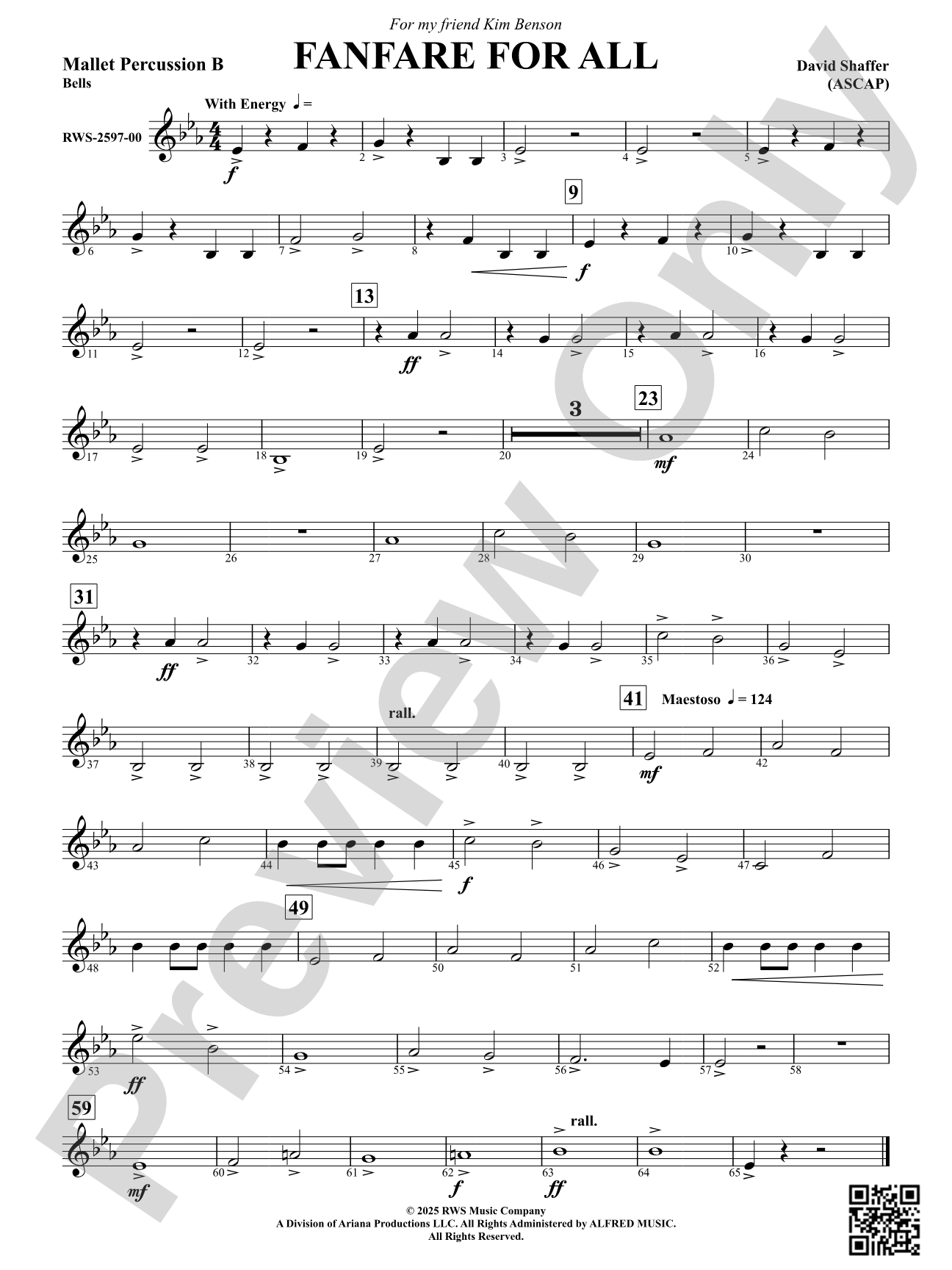 Fanfare For All: Mallet Percussion B