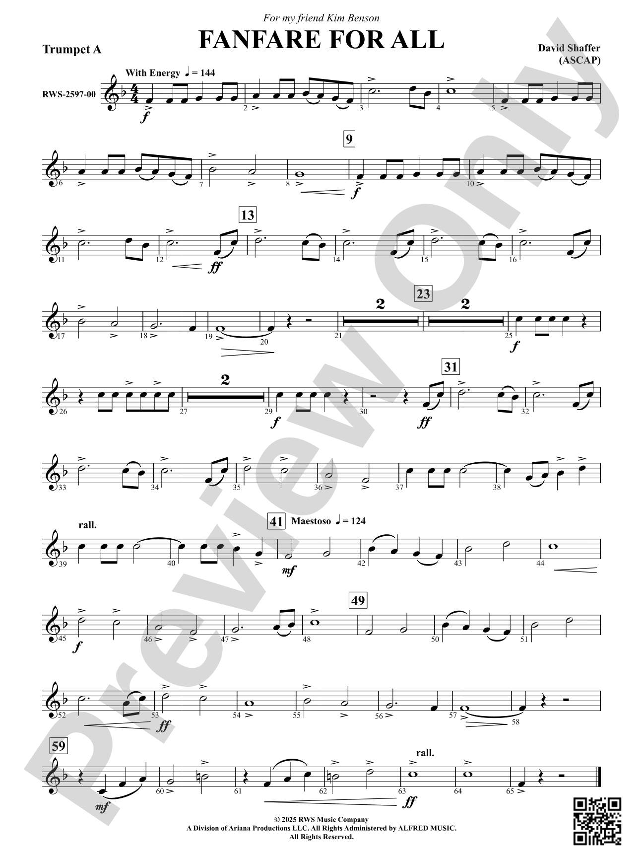 Fanfare For All: Trumpet A