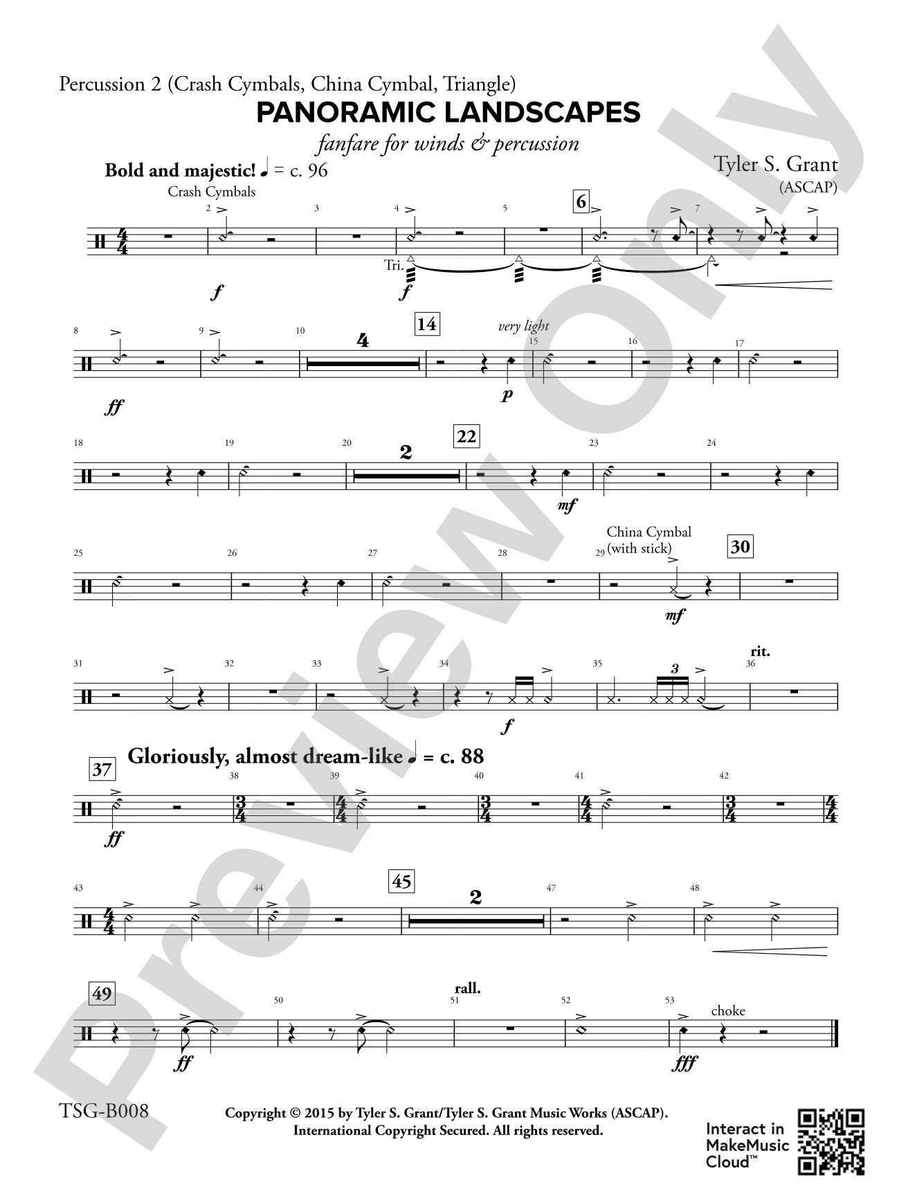 Panoramic Landscapes: 2nd Percussion