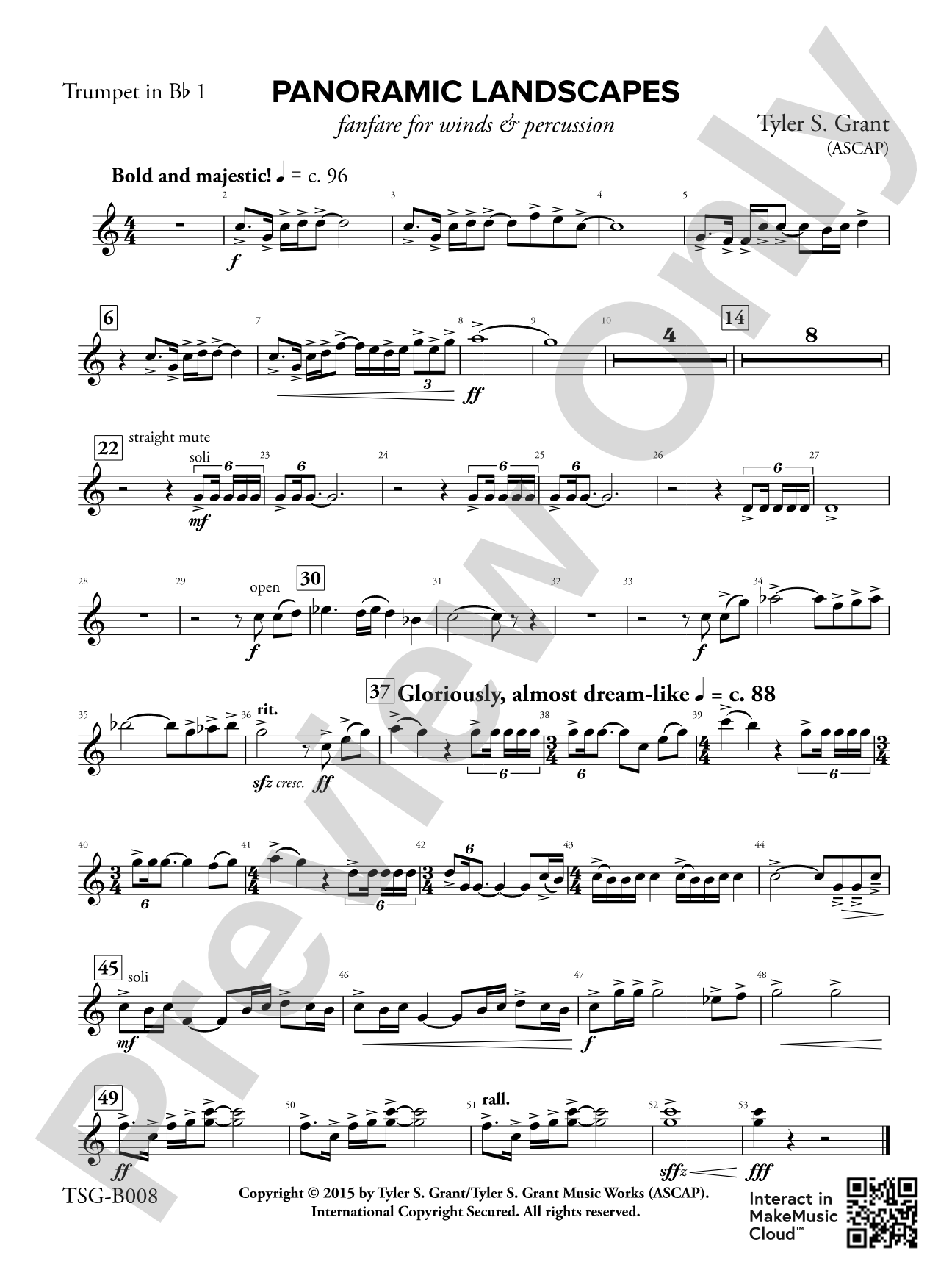 Panoramic Landscapes: 1st B-flat Trumpet