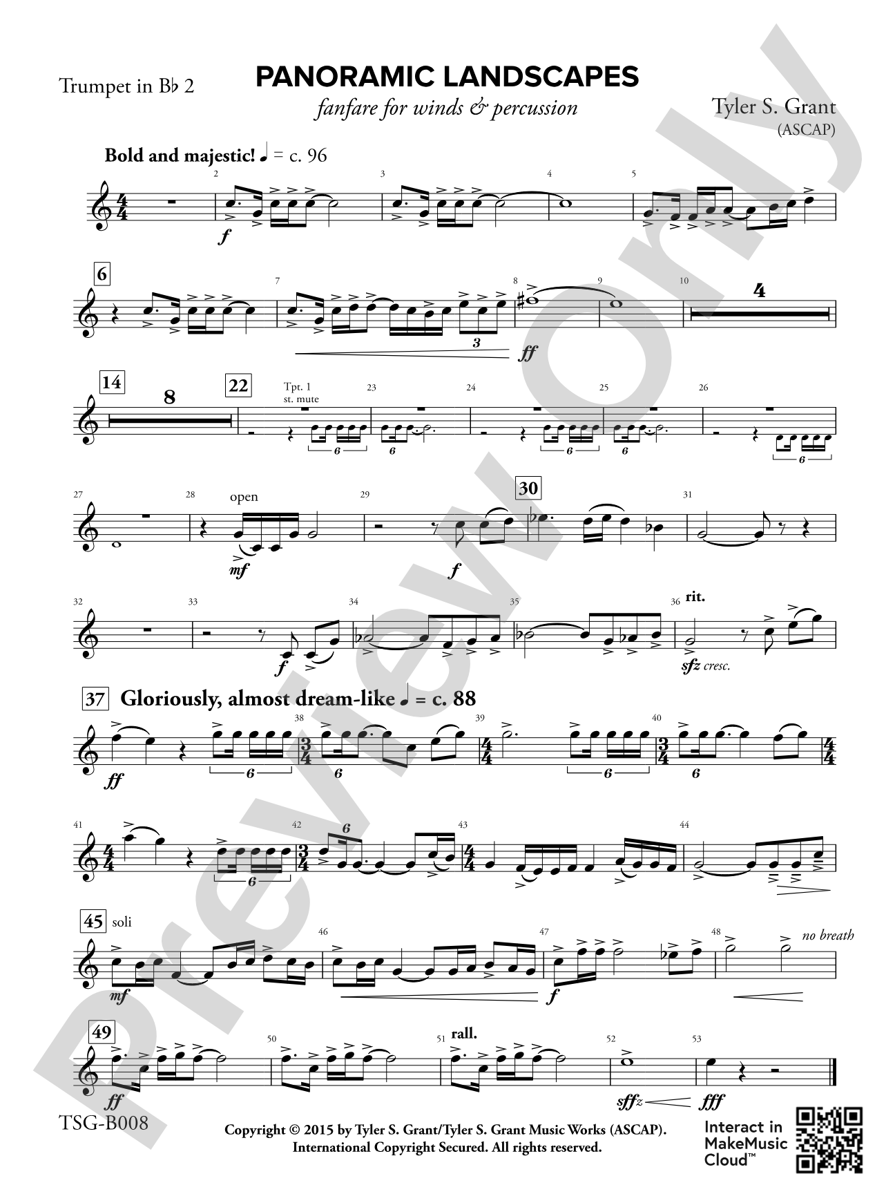 Panoramic Landscapes: 2nd B-flat Trumpet