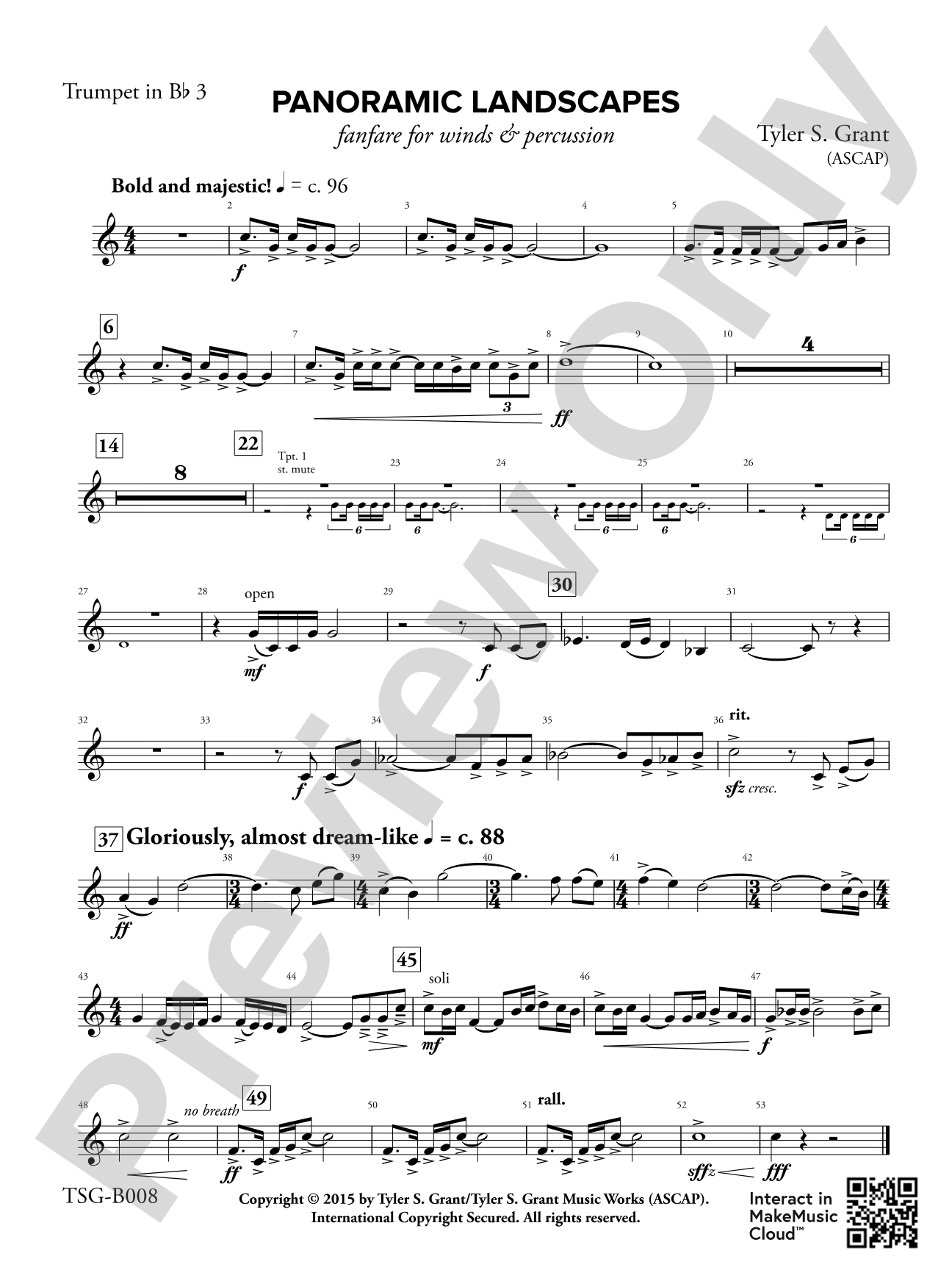 Panoramic Landscapes: 3rd B-flat Trumpet