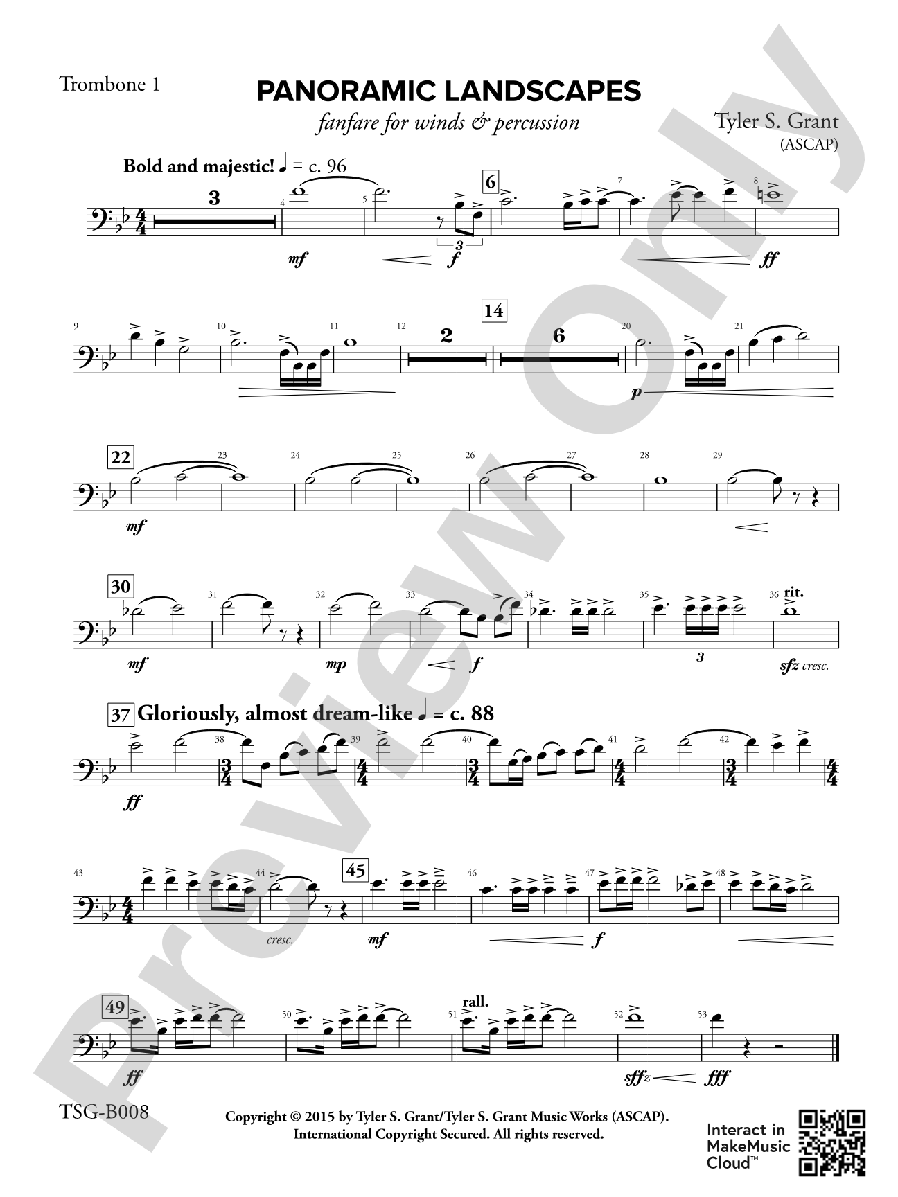 Panoramic Landscapes: 1st Trombone