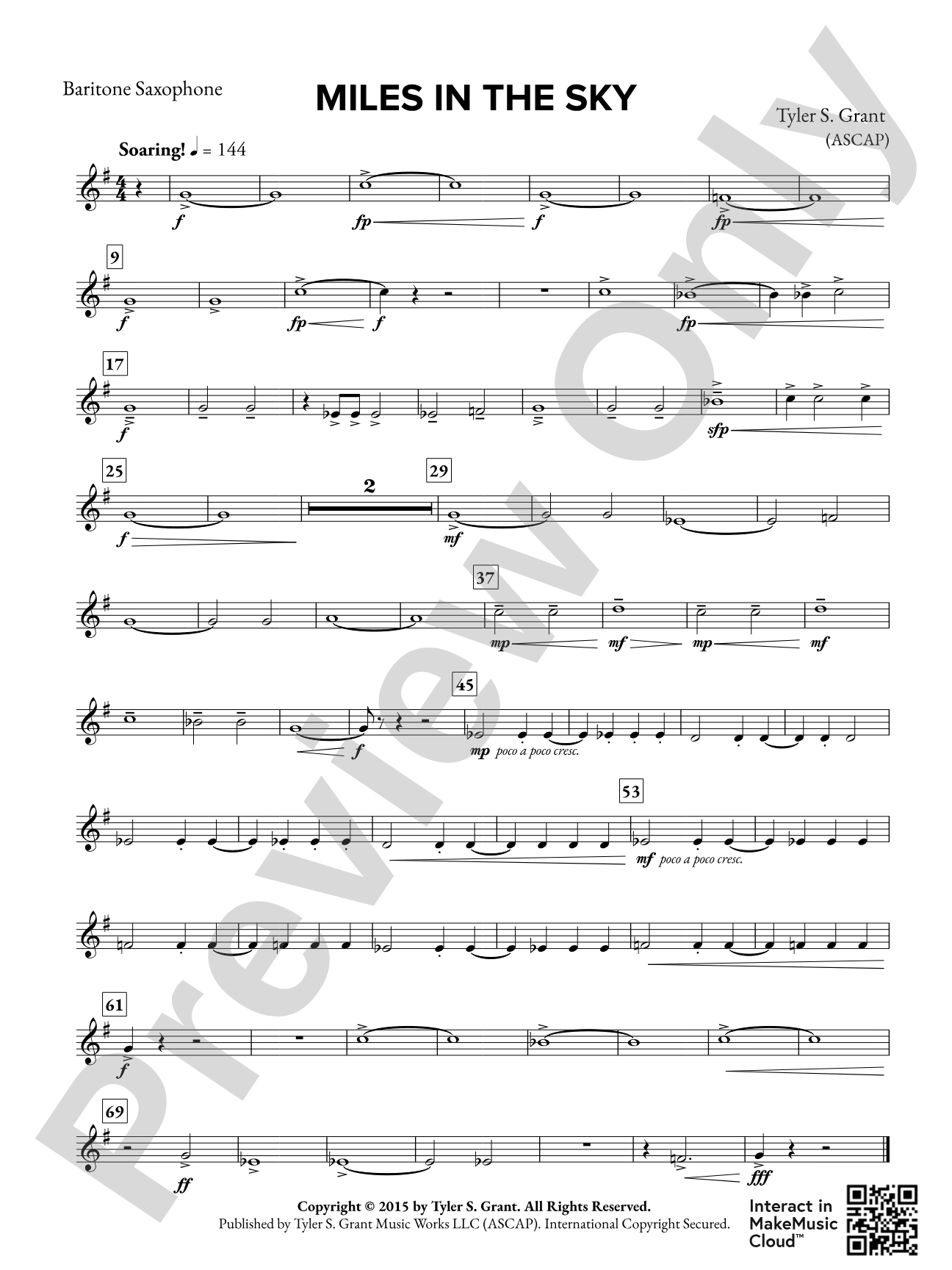 Miles in the Sky: E-flat Baritone Saxophone