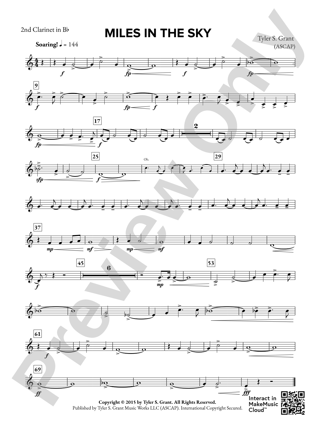 Miles in the Sky: 2nd B-flat Clarinet