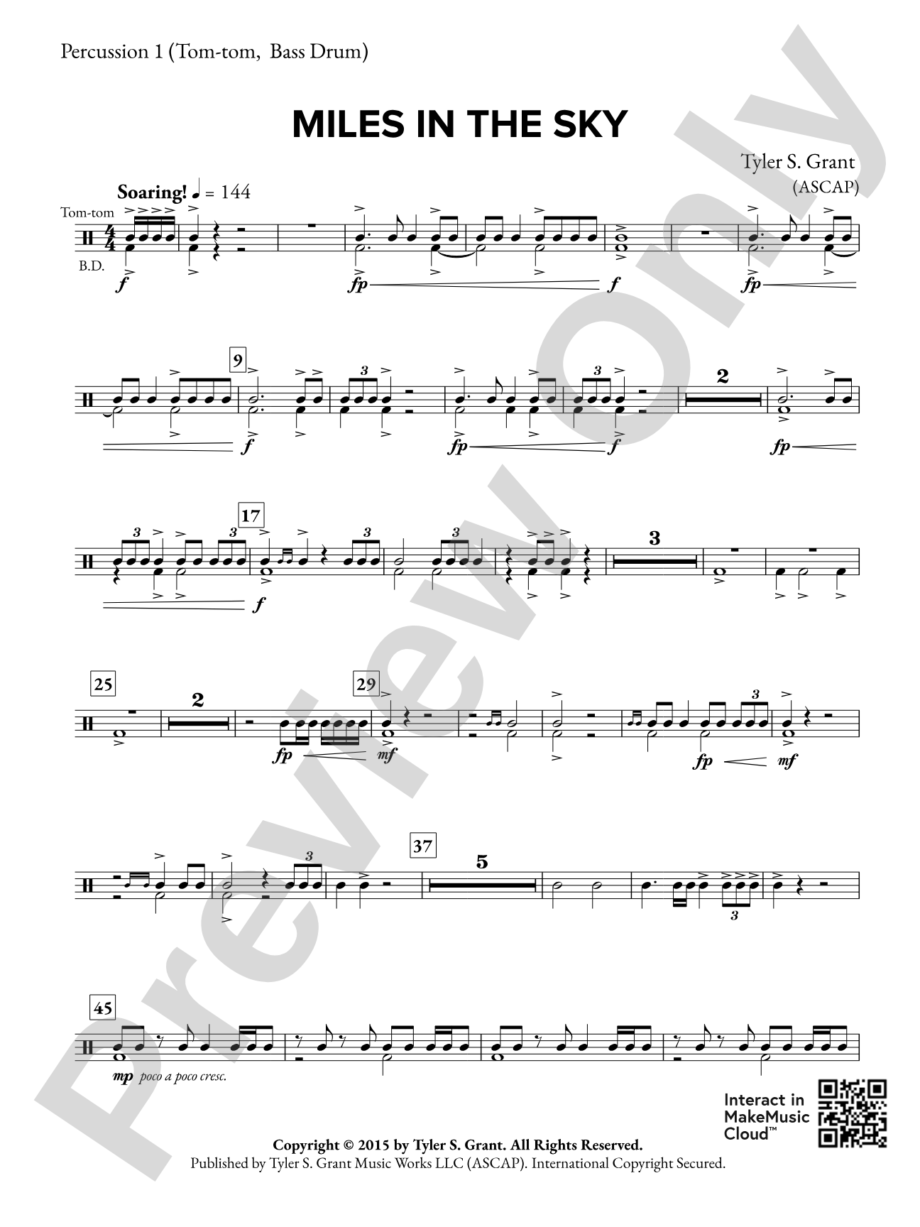 Miles in the Sky: 1st Percussion