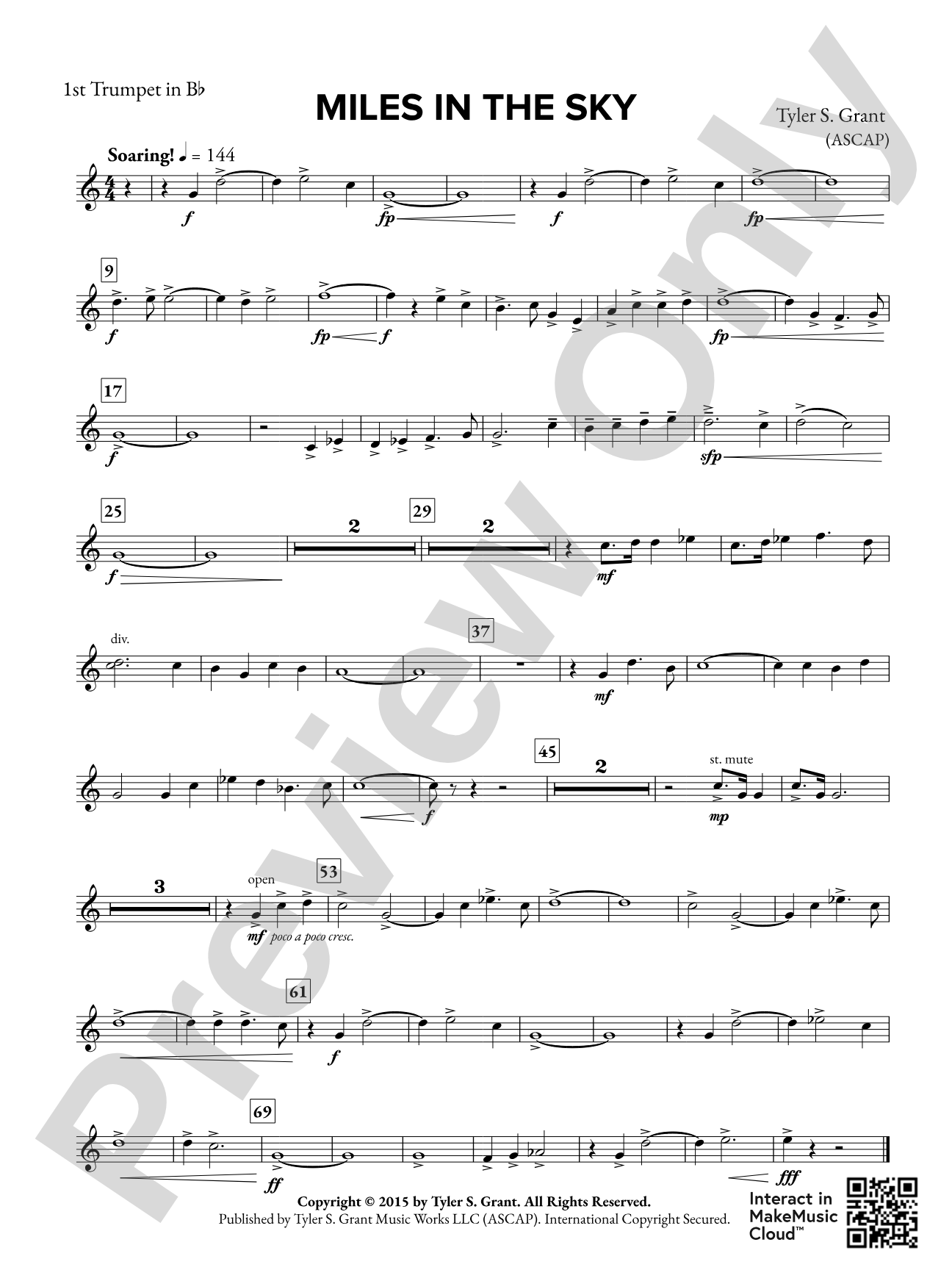 Miles in the Sky: 1st B-flat Trumpet
