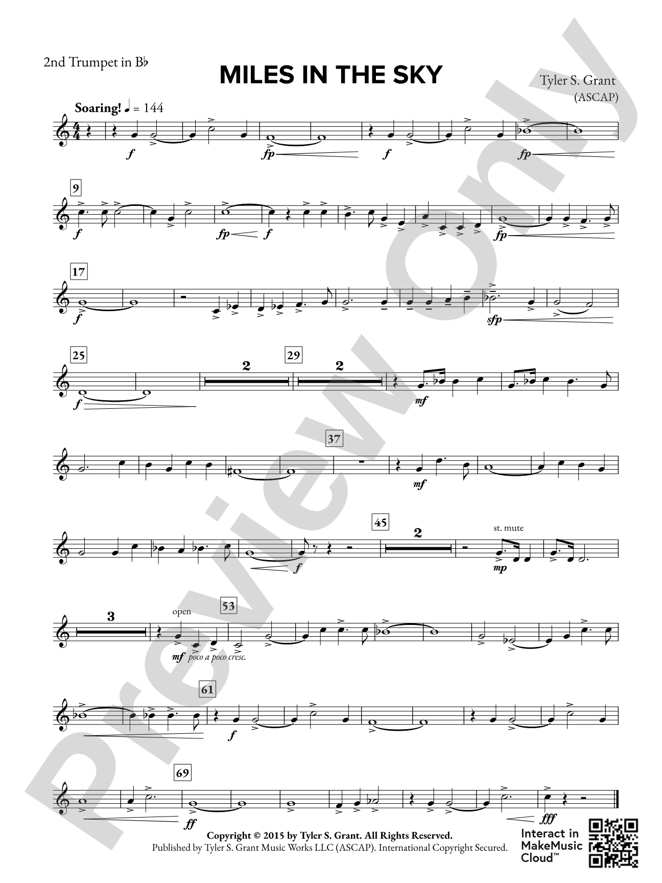 Miles in the Sky: 2nd B-flat Trumpet