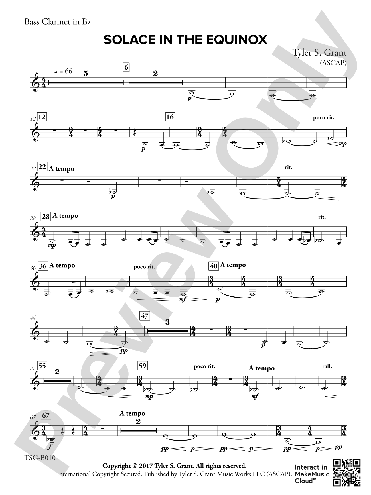 Solace in the Equinox: Bass Clarinet
