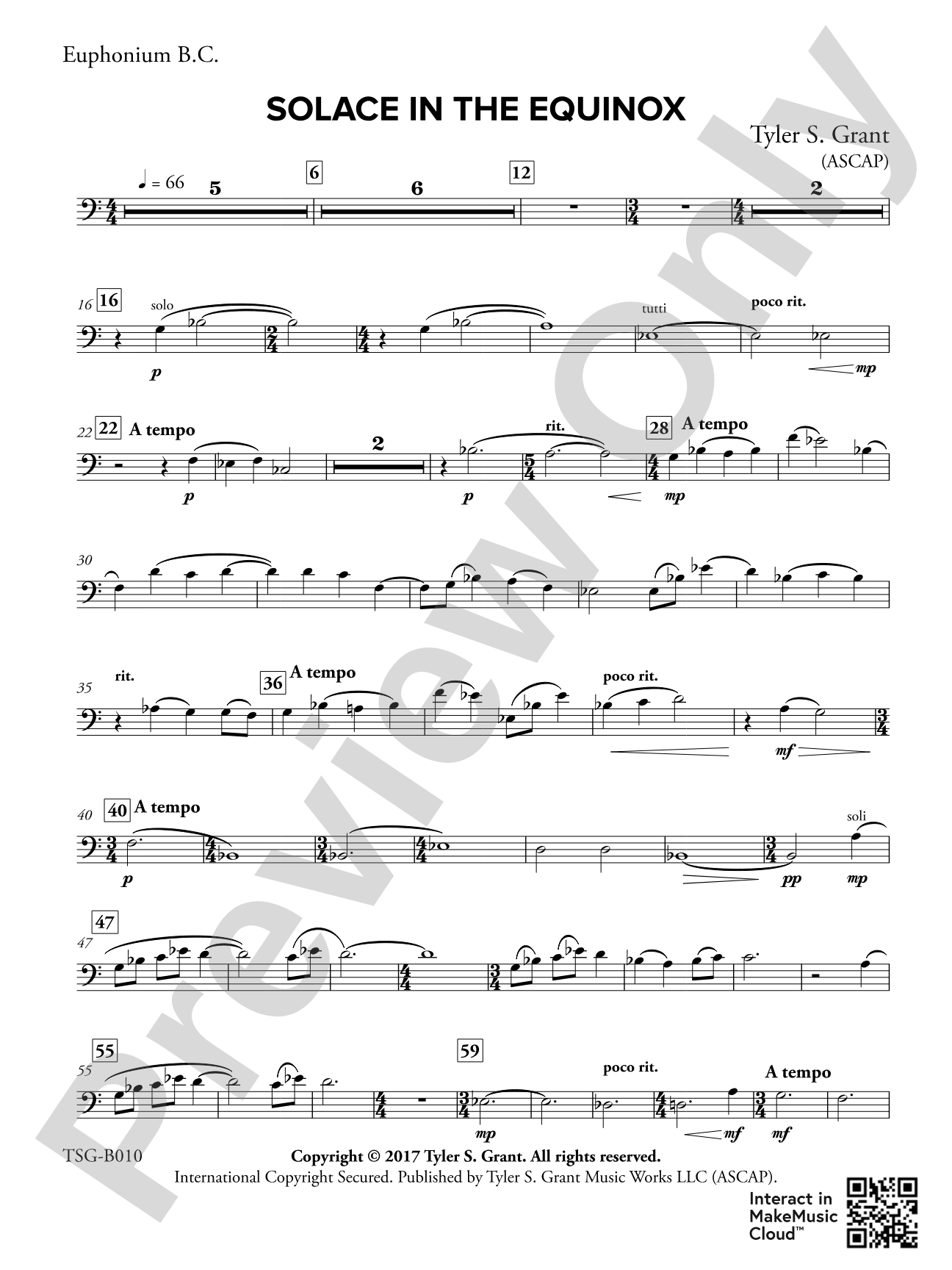 Solace in the Equinox: Baritone B.C.