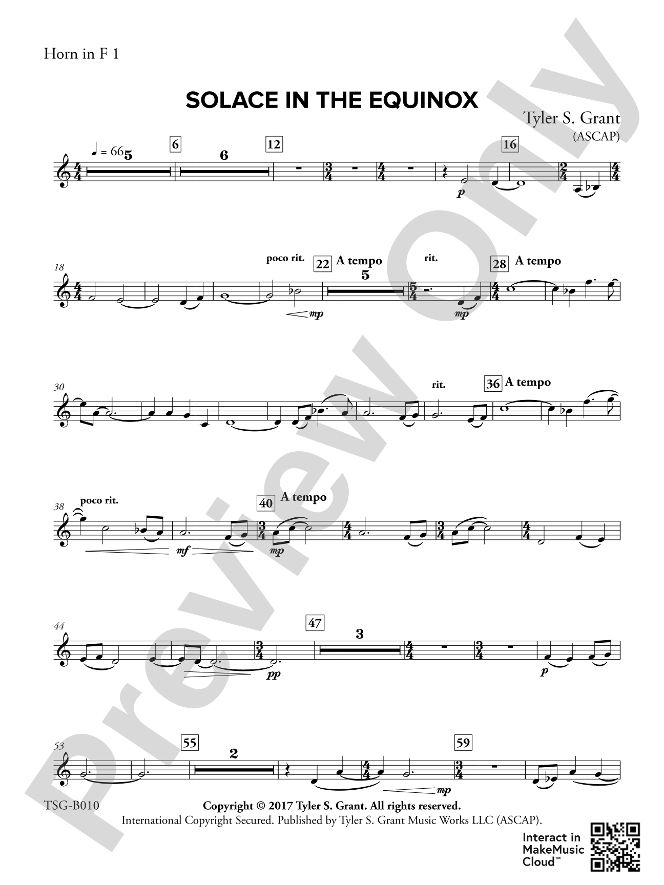 Solace in the Equinox: 1st F Horn