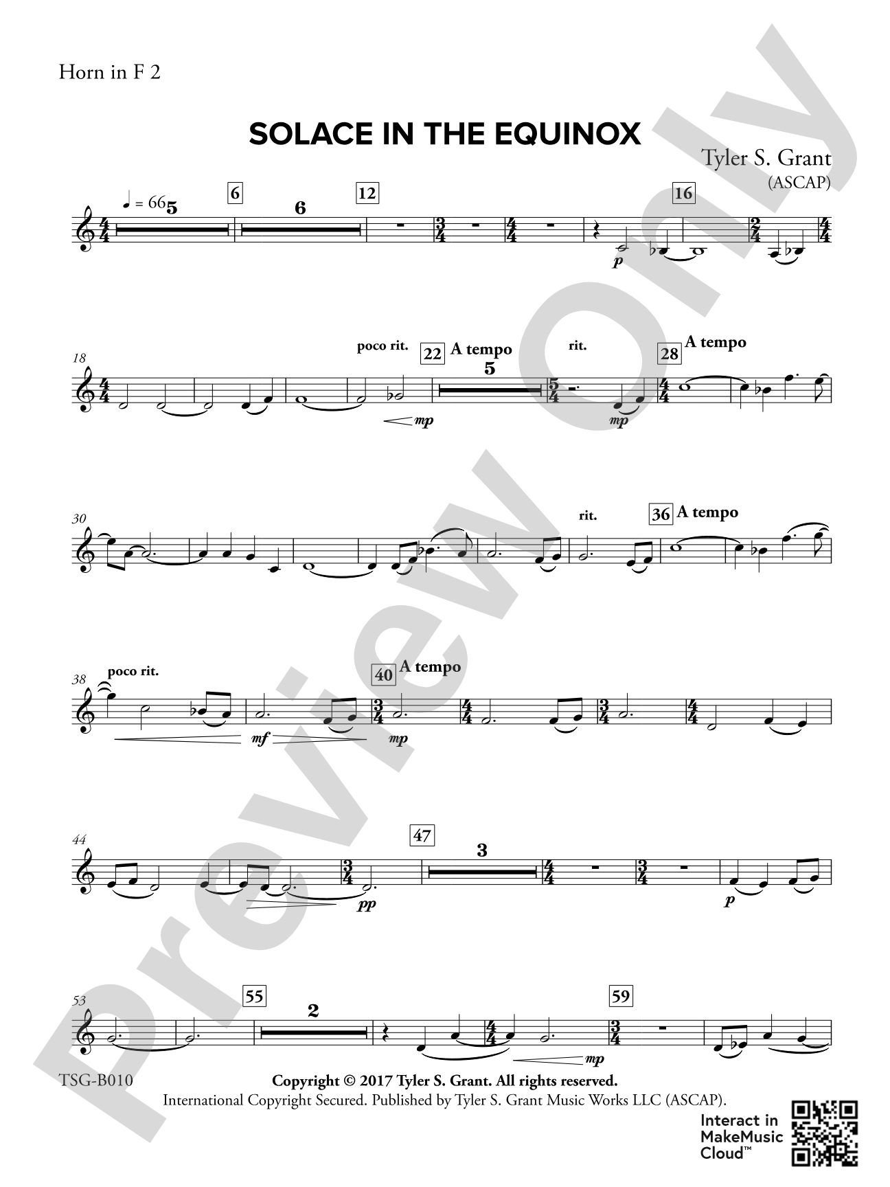 Solace in the Equinox: 2nd F Horn