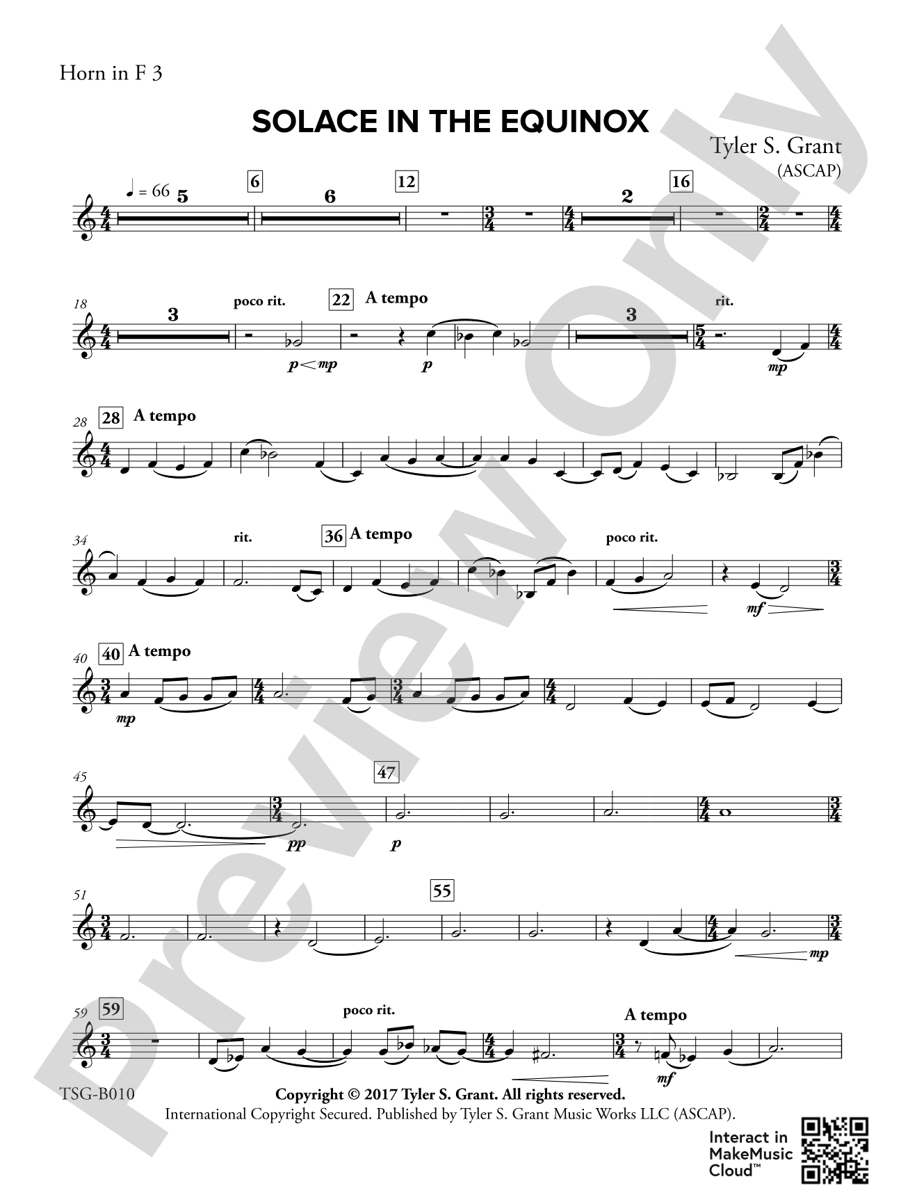 Solace in the Equinox: 3rd F Horn