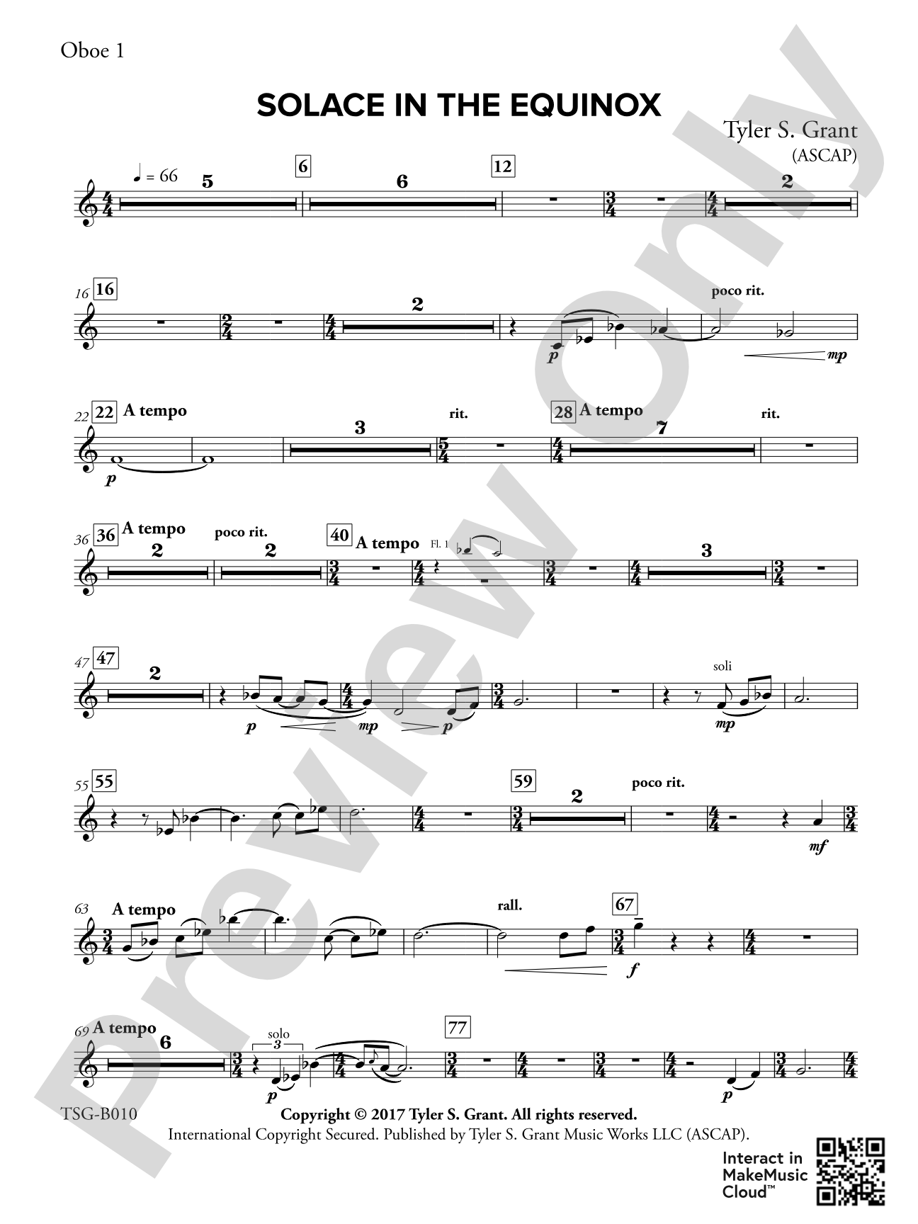Solace in the Equinox: Oboe