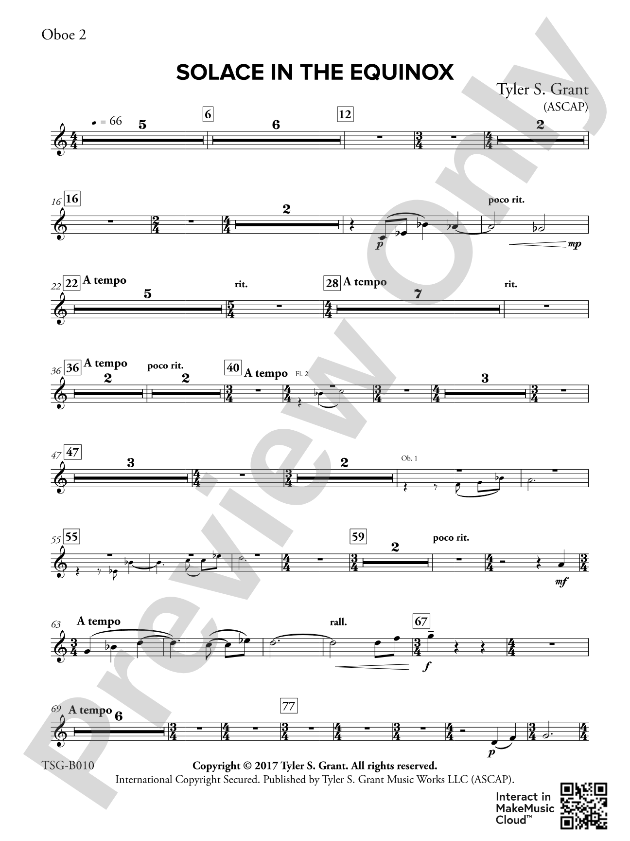 Solace in the Equinox: 2nd Oboe