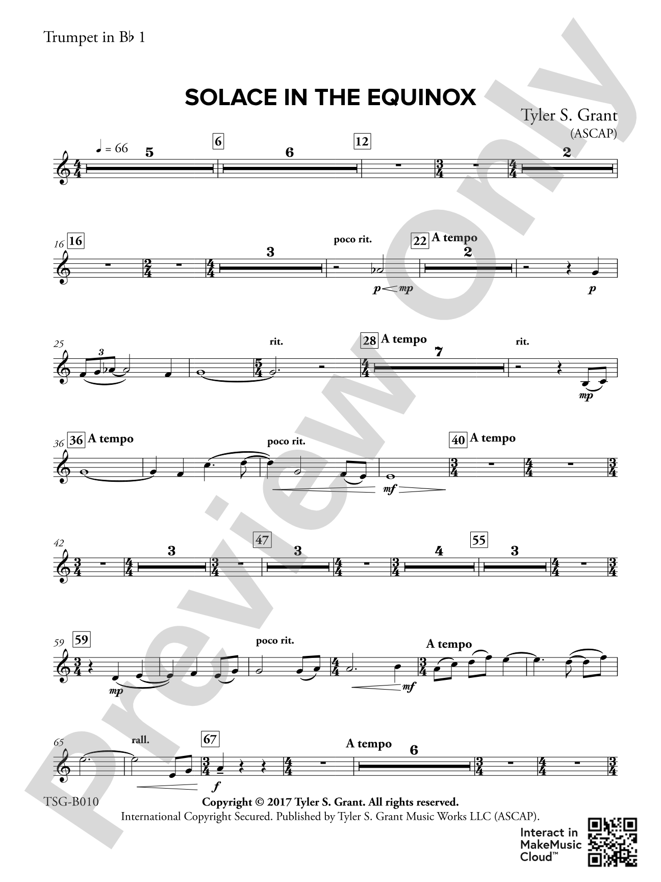 Solace in the Equinox: 1st B-flat Trumpet