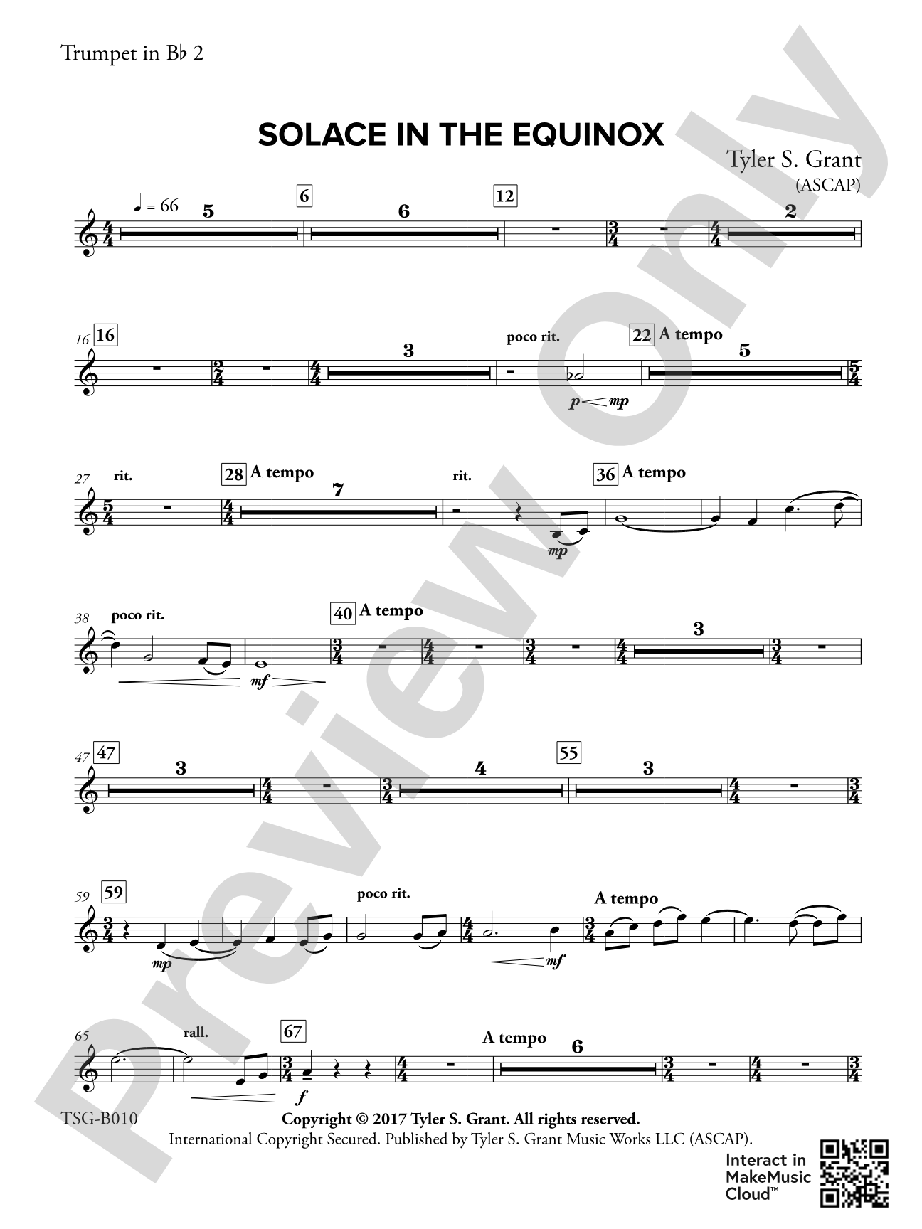 Solace in the Equinox: 2nd B-flat Trumpet