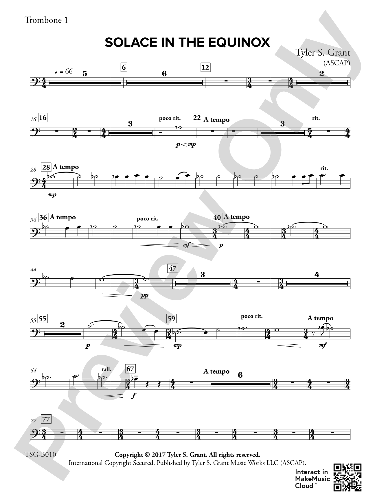 Solace in the Equinox: 1st Trombone