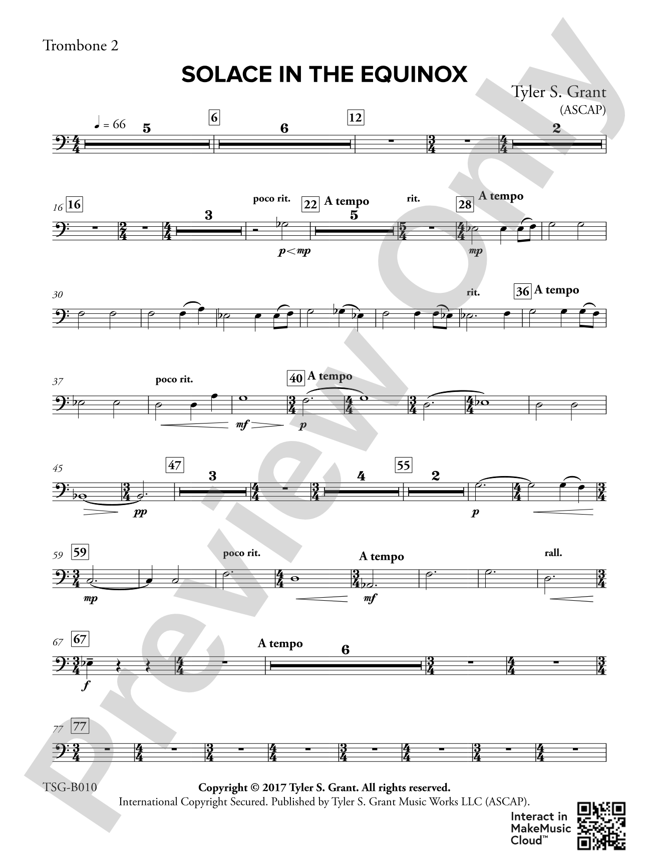 Solace in the Equinox: 2nd Trombone