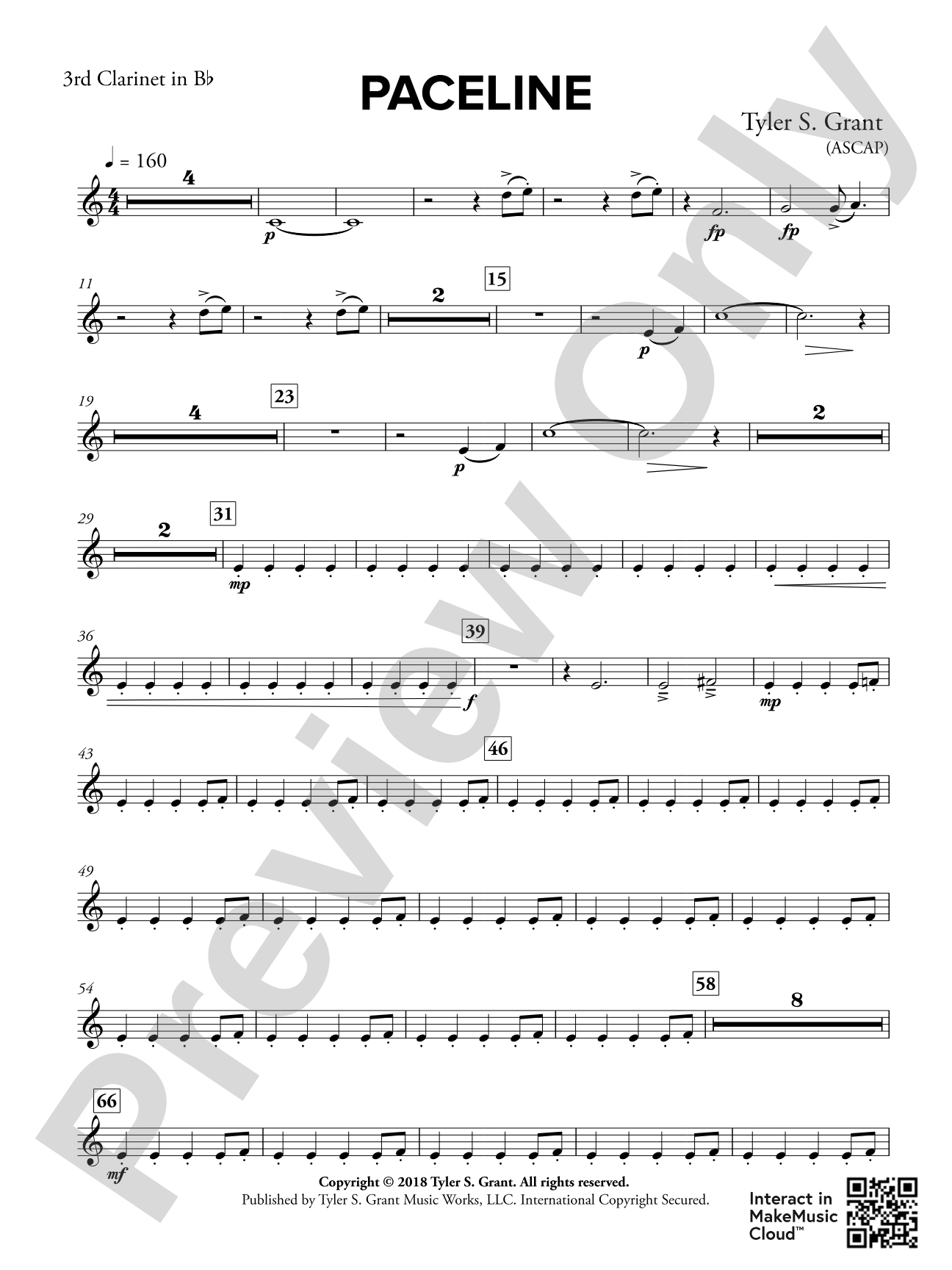 Paceline: 3rd B-flat Clarinet