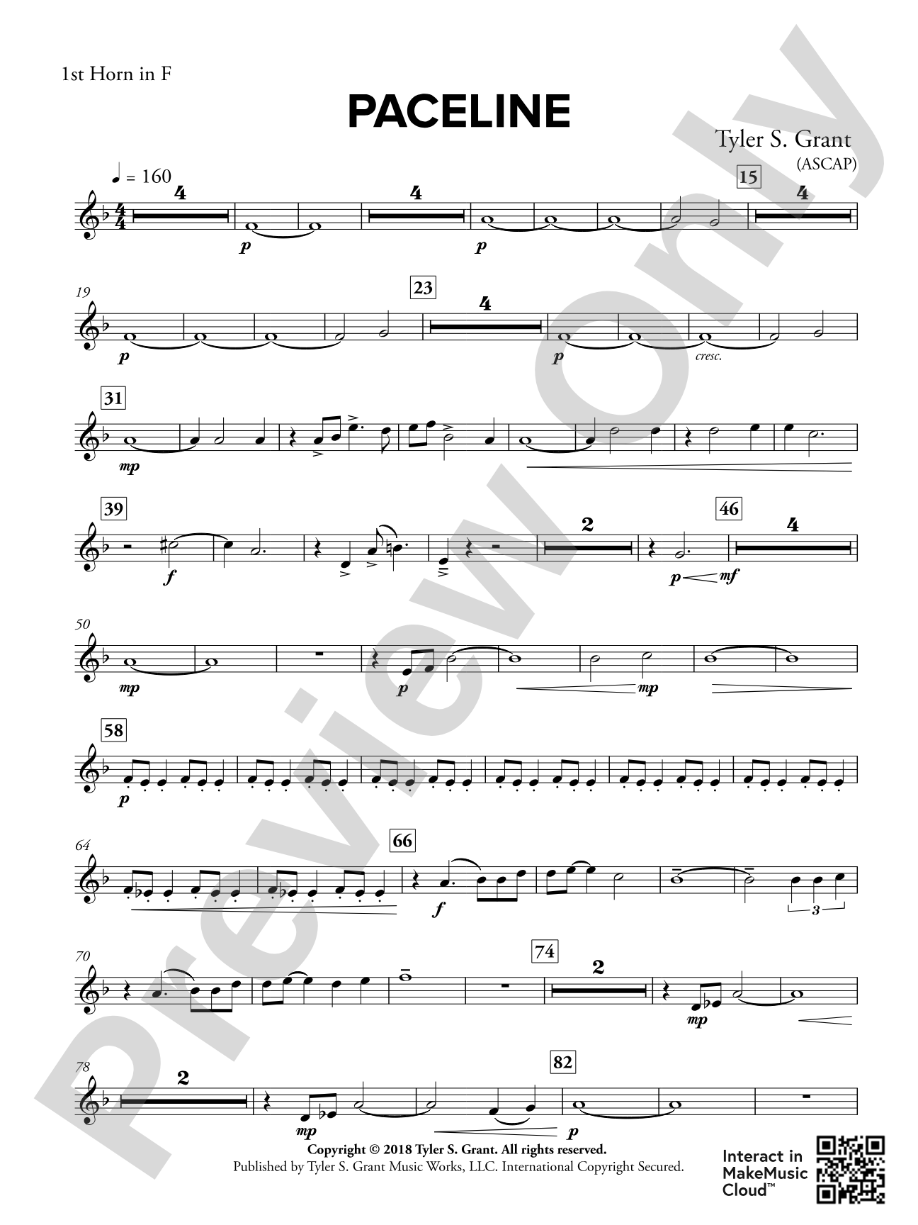 Paceline: 1st F Horn