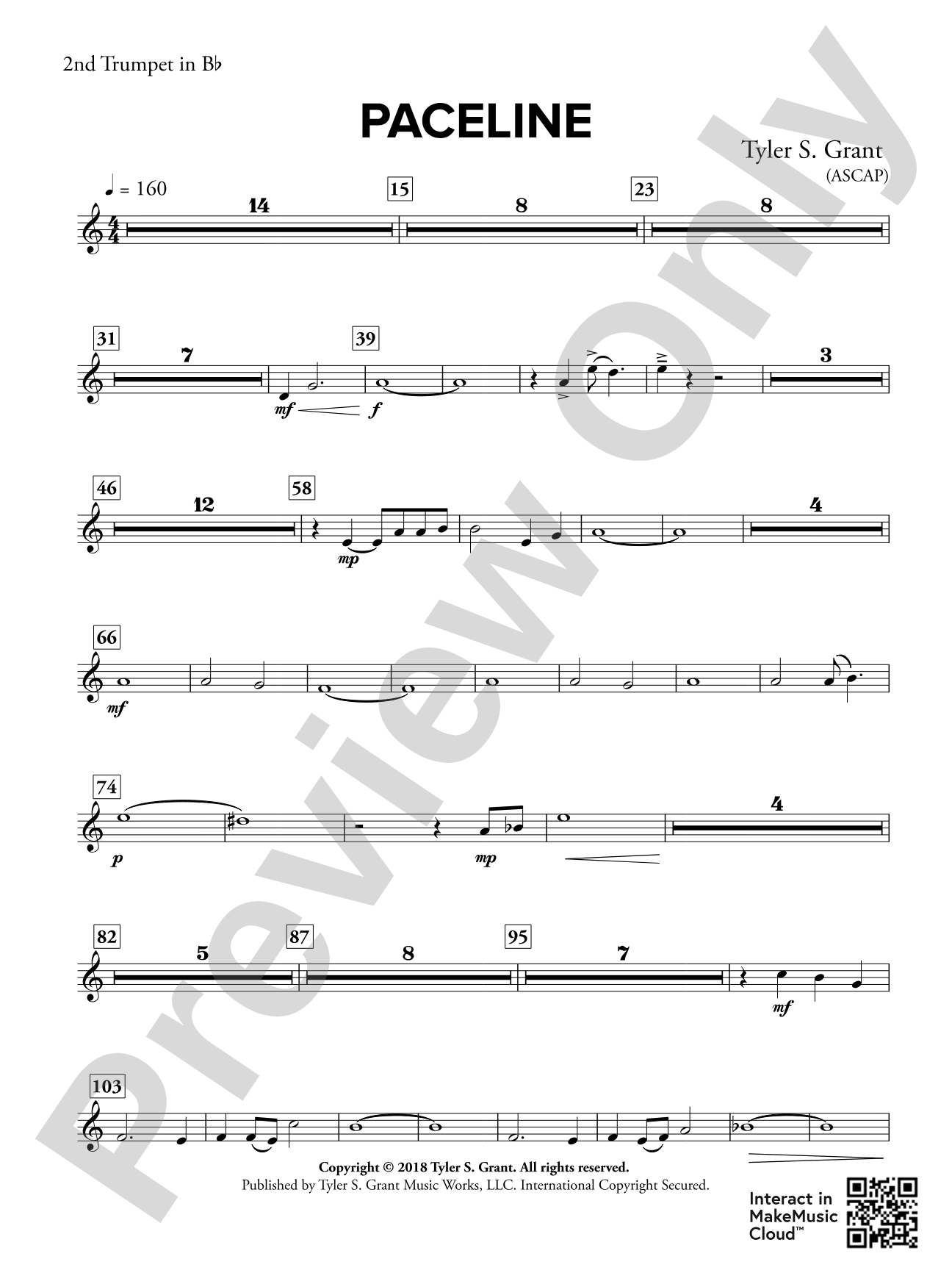 Paceline: 2nd B-flat Trumpet
