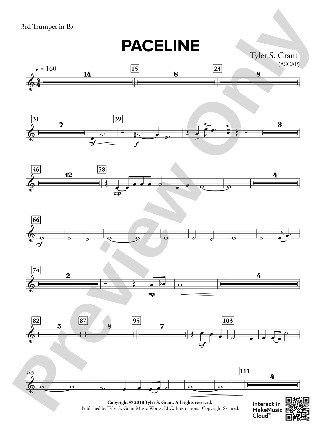 Paceline: 3rd B-flat Trumpet