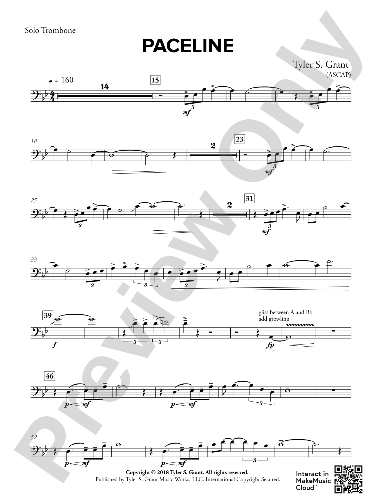 Paceline: Solo Trombone