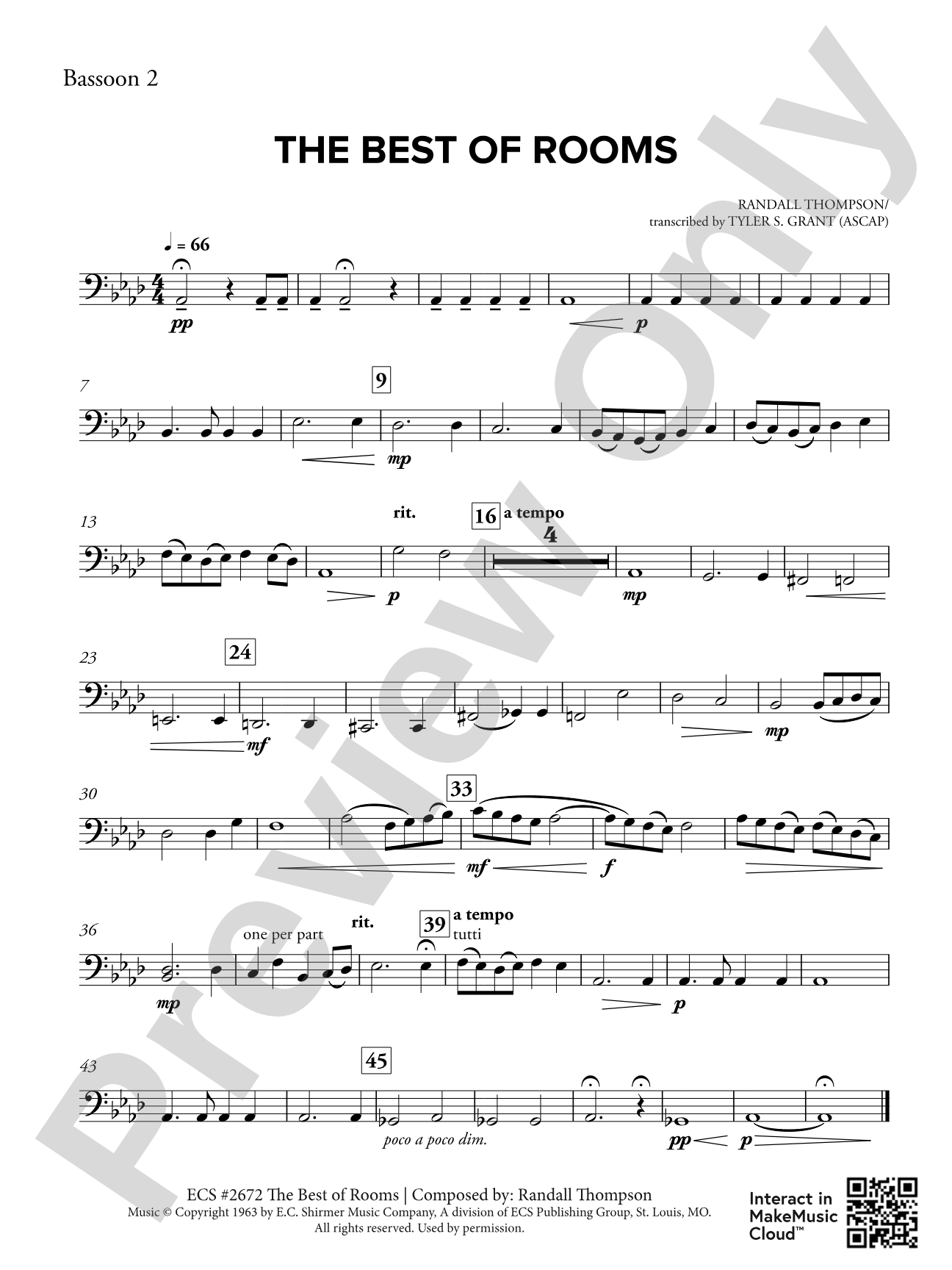 The Best of Rooms: 2nd Bassoon