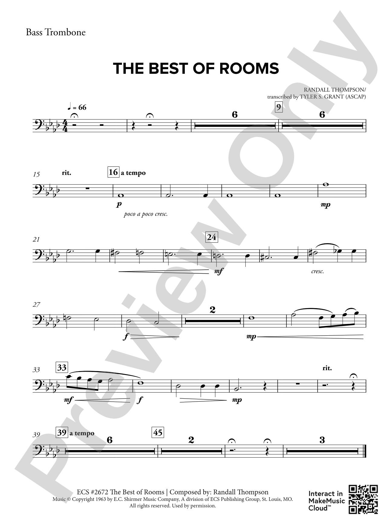 The Best of Rooms: Bass Trombone