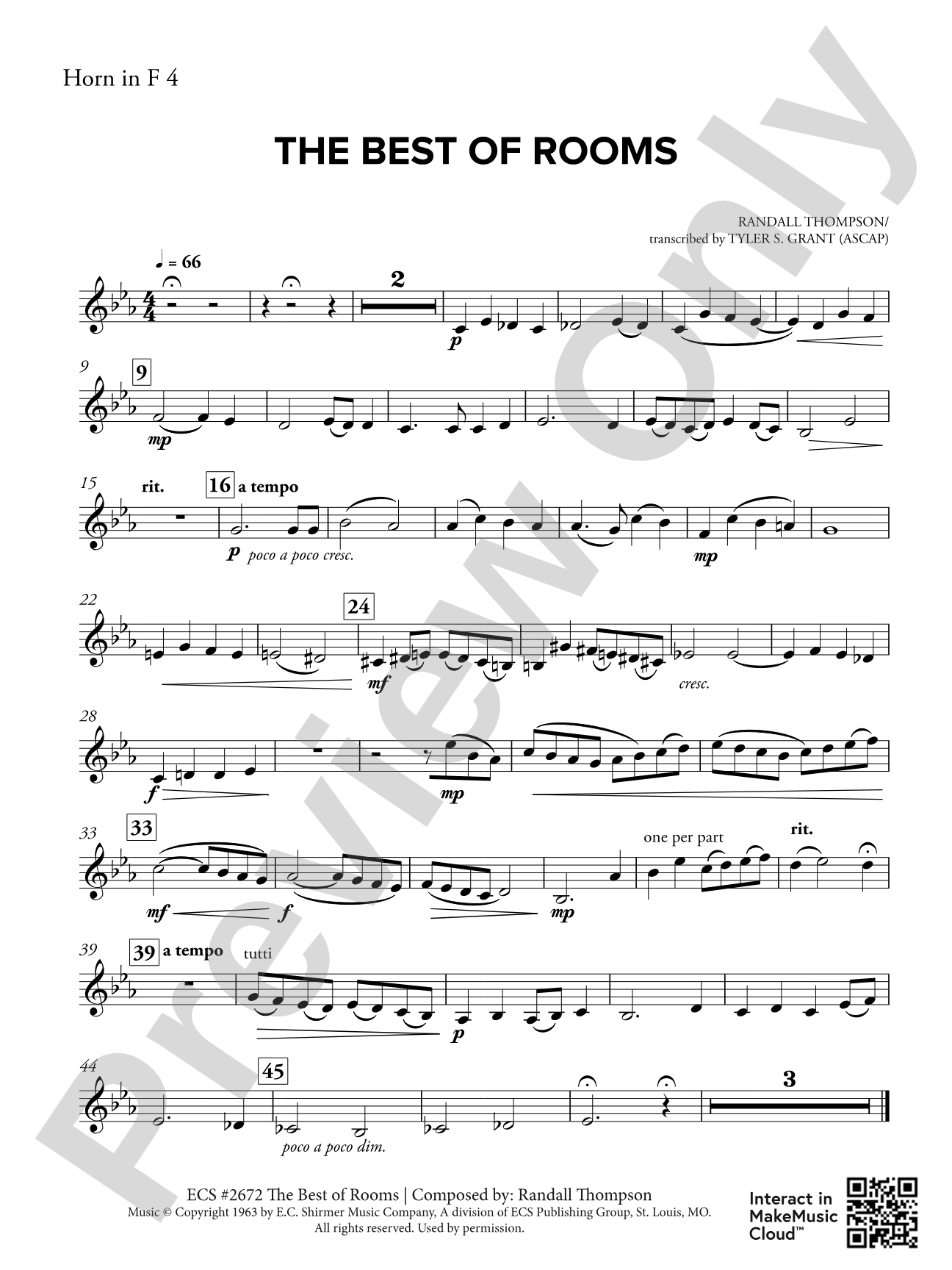 The Best of Rooms: 4th F Horn