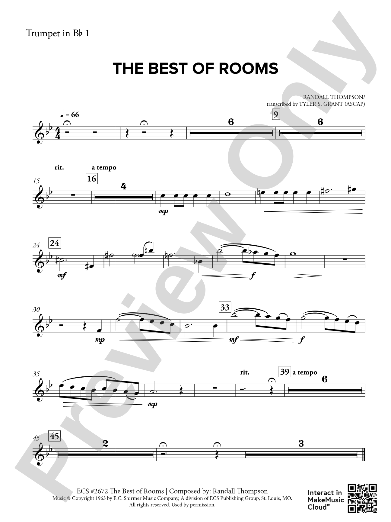 The Best of Rooms: 1st B-flat Trumpet