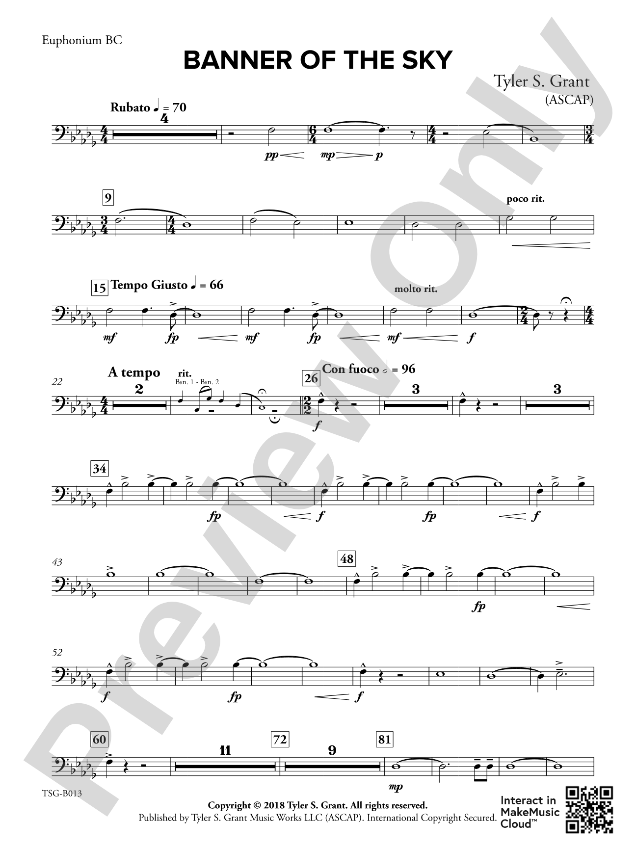 Banner of the Sky: Baritone B.C.