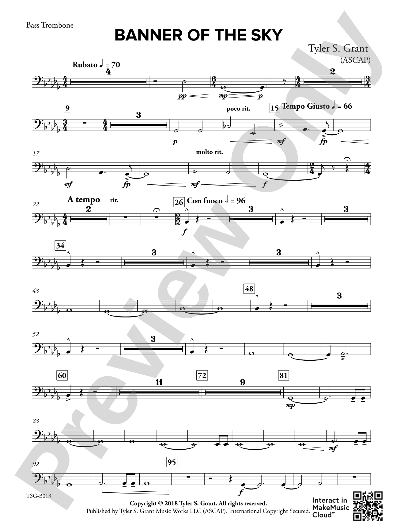 Banner of the Sky: Bass Trombone