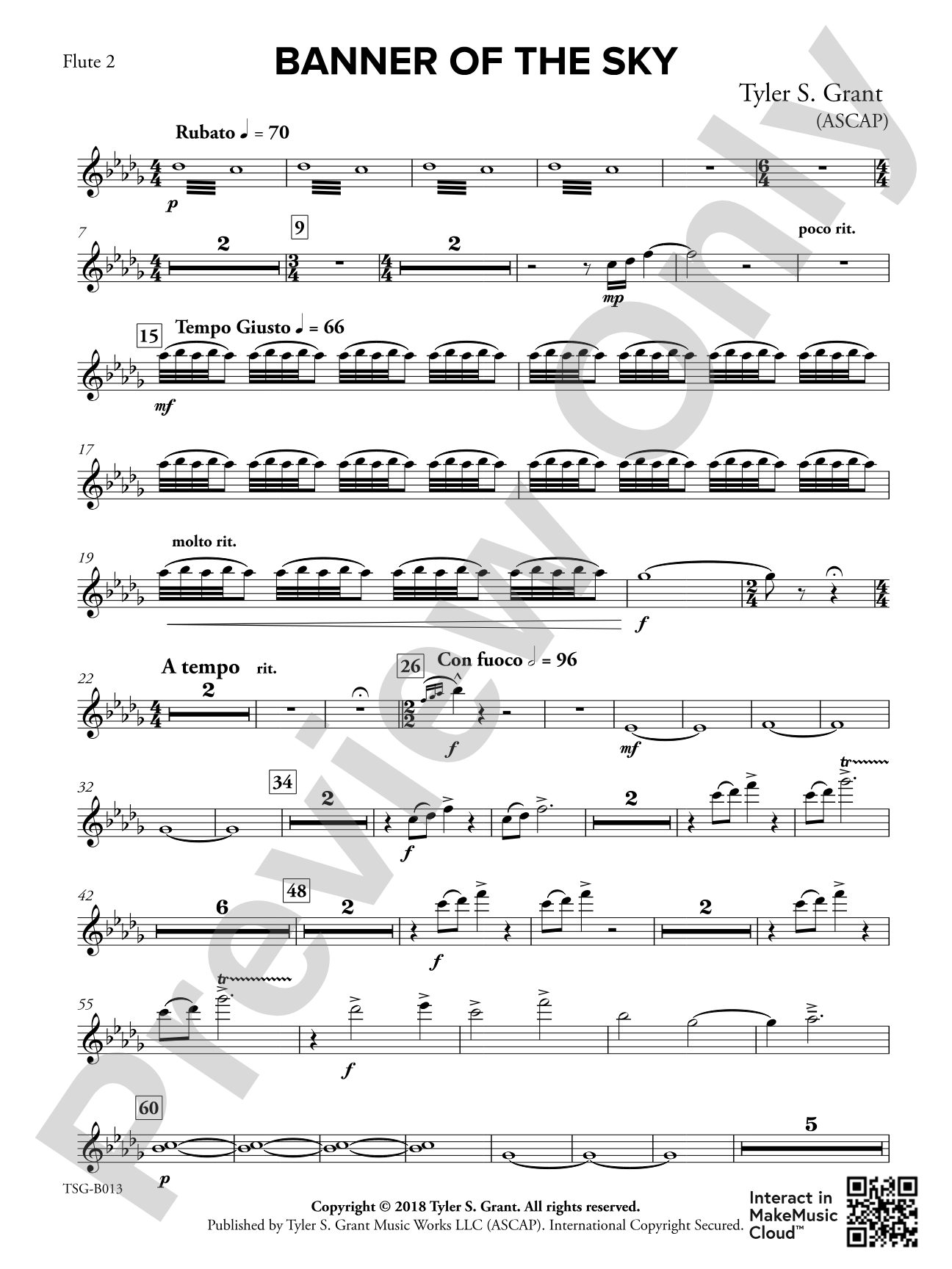 Banner of the Sky: 2nd Flute