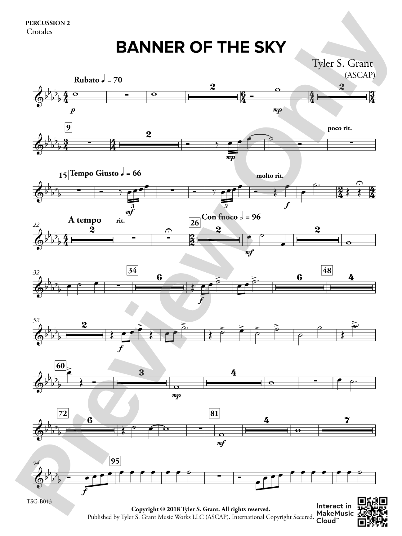 Banner of the Sky: 2nd Percussion