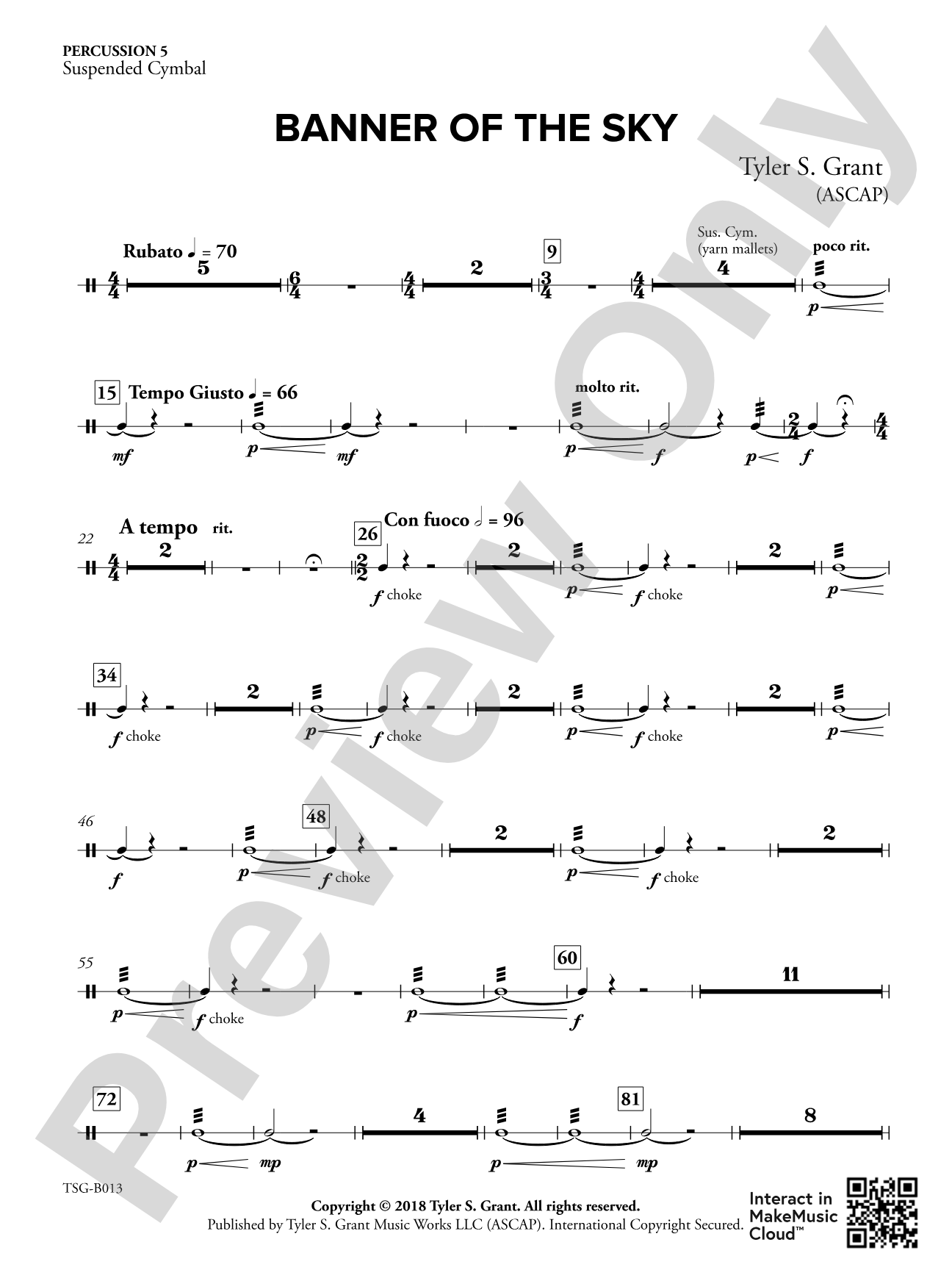 Banner of the Sky: 5th Percussion