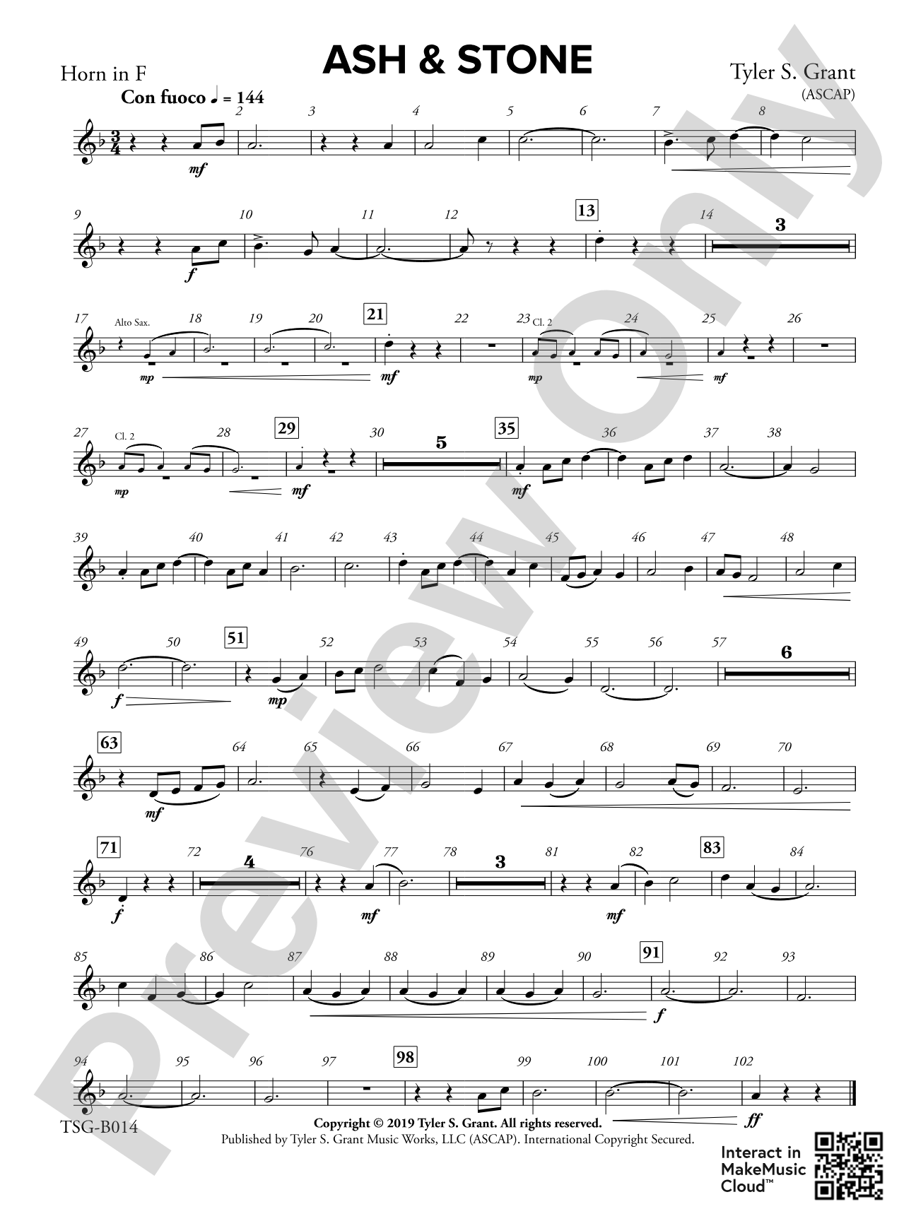 Ash & Stone: 1st F Horn