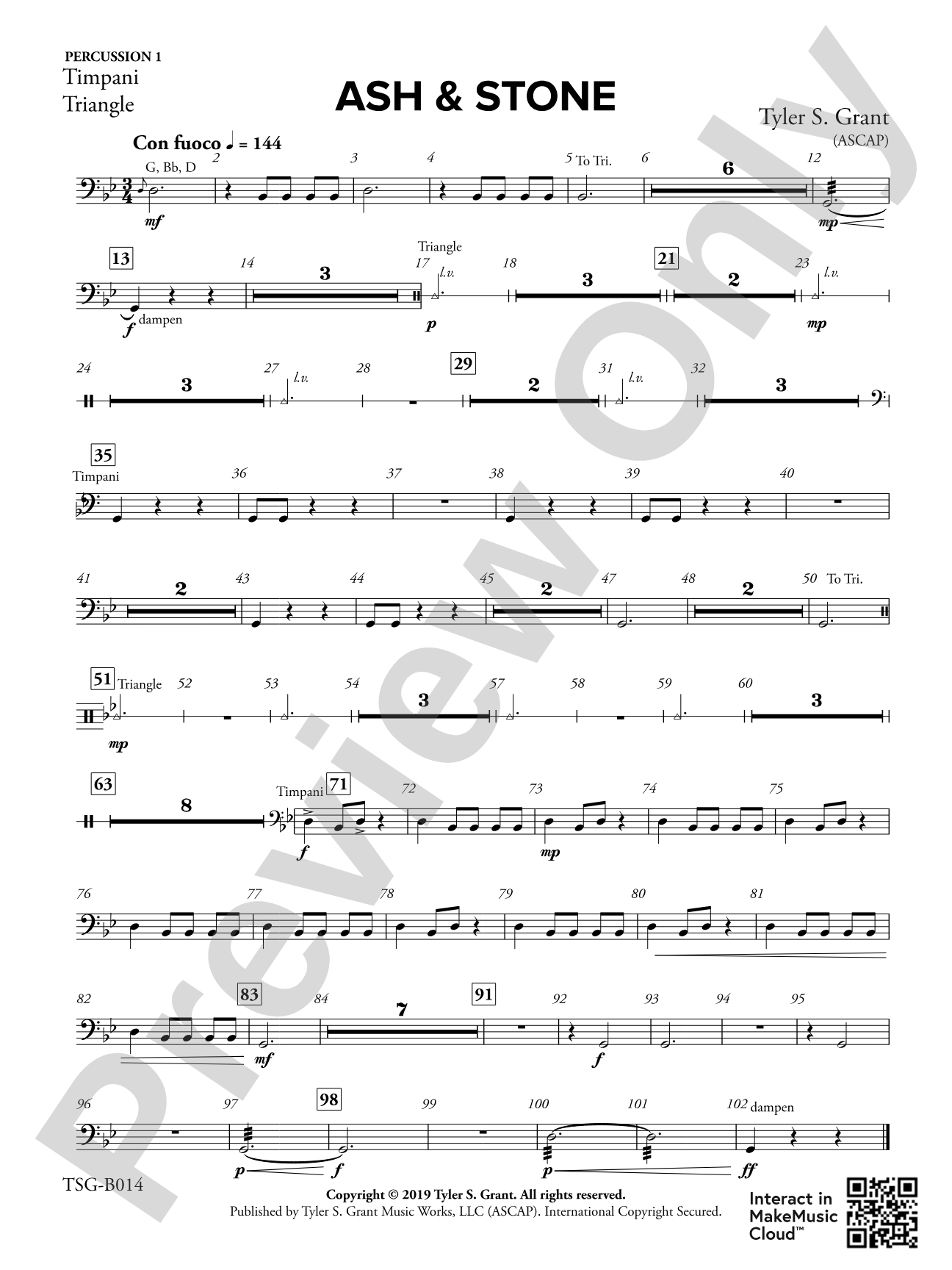 Ash & Stone: 1st Percussion