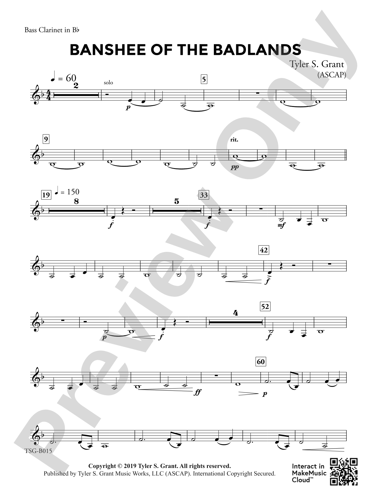 Banshee of the Badlands: Bass Clarinet
