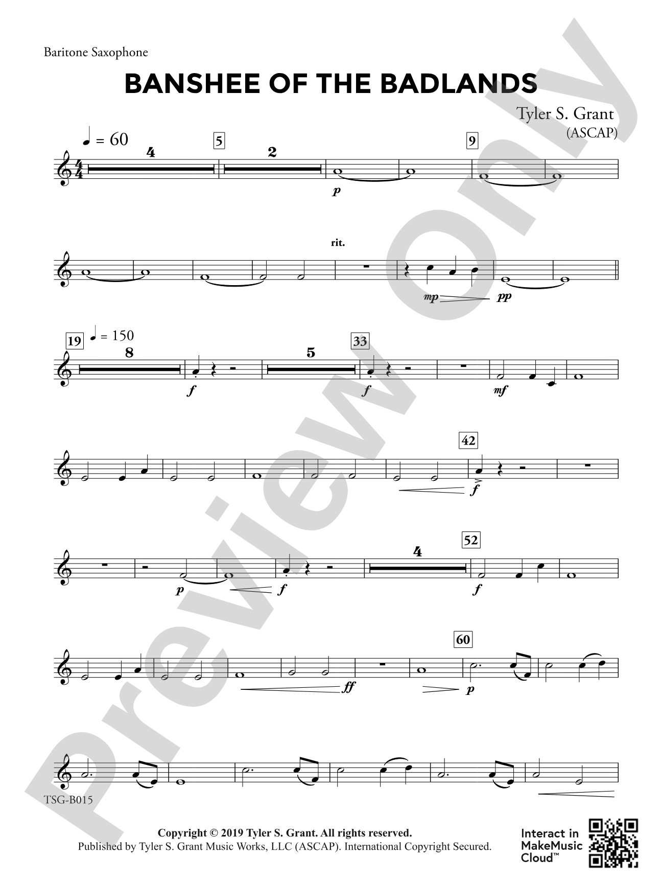 Banshee of the Badlands: E-flat Baritone Saxophone