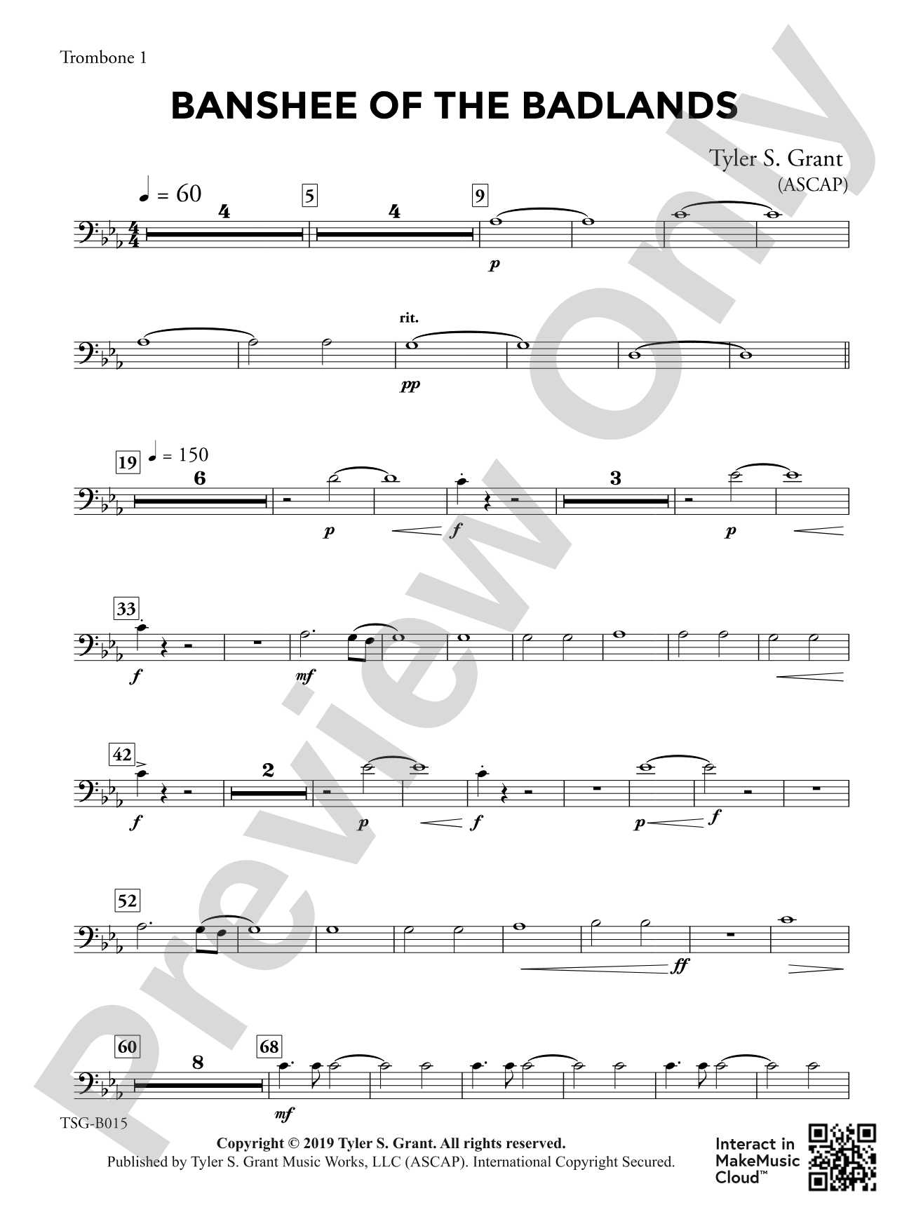 Banshee of the Badlands: 1st Trombone