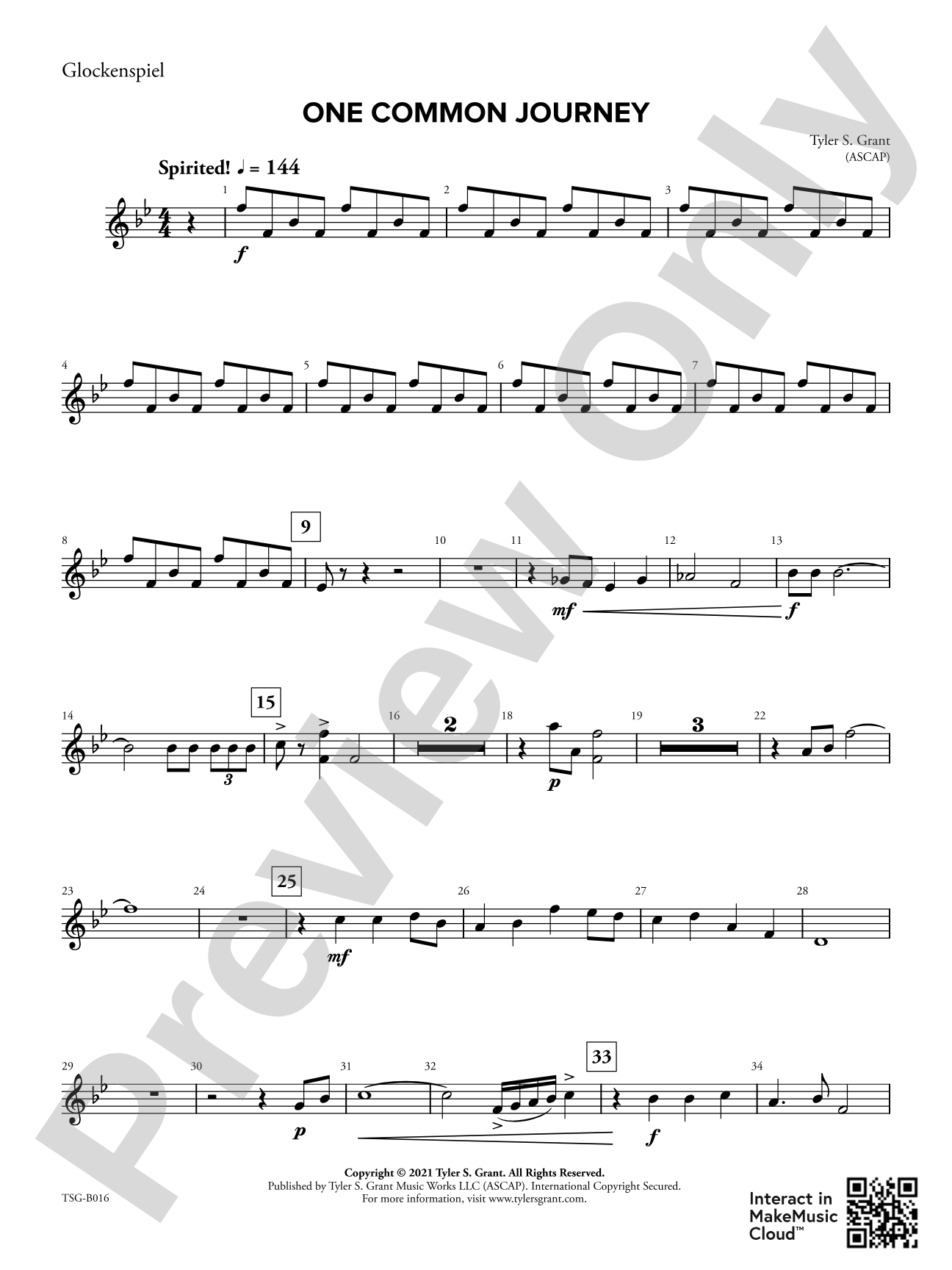 One Common Journey: Glockenspiel