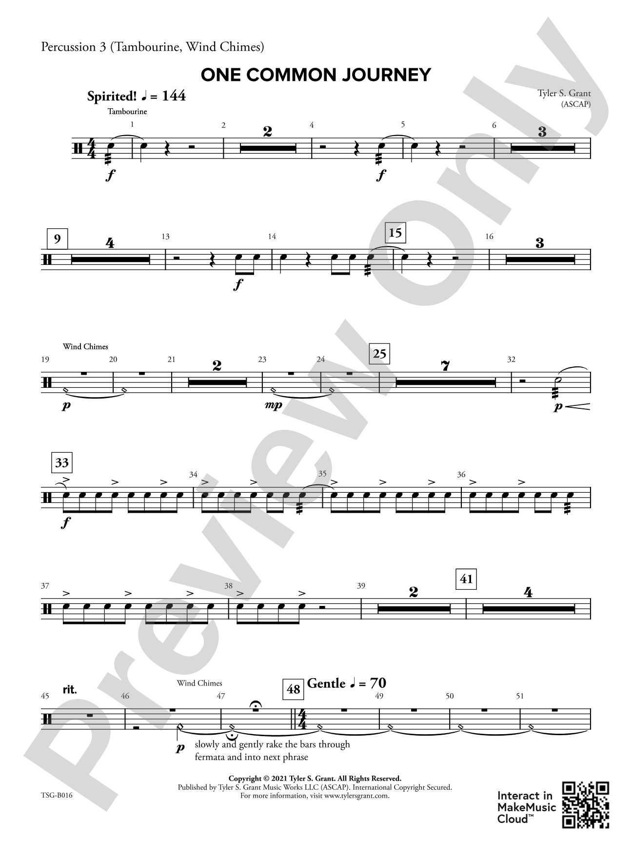 One Common Journey: 3rd Percussion