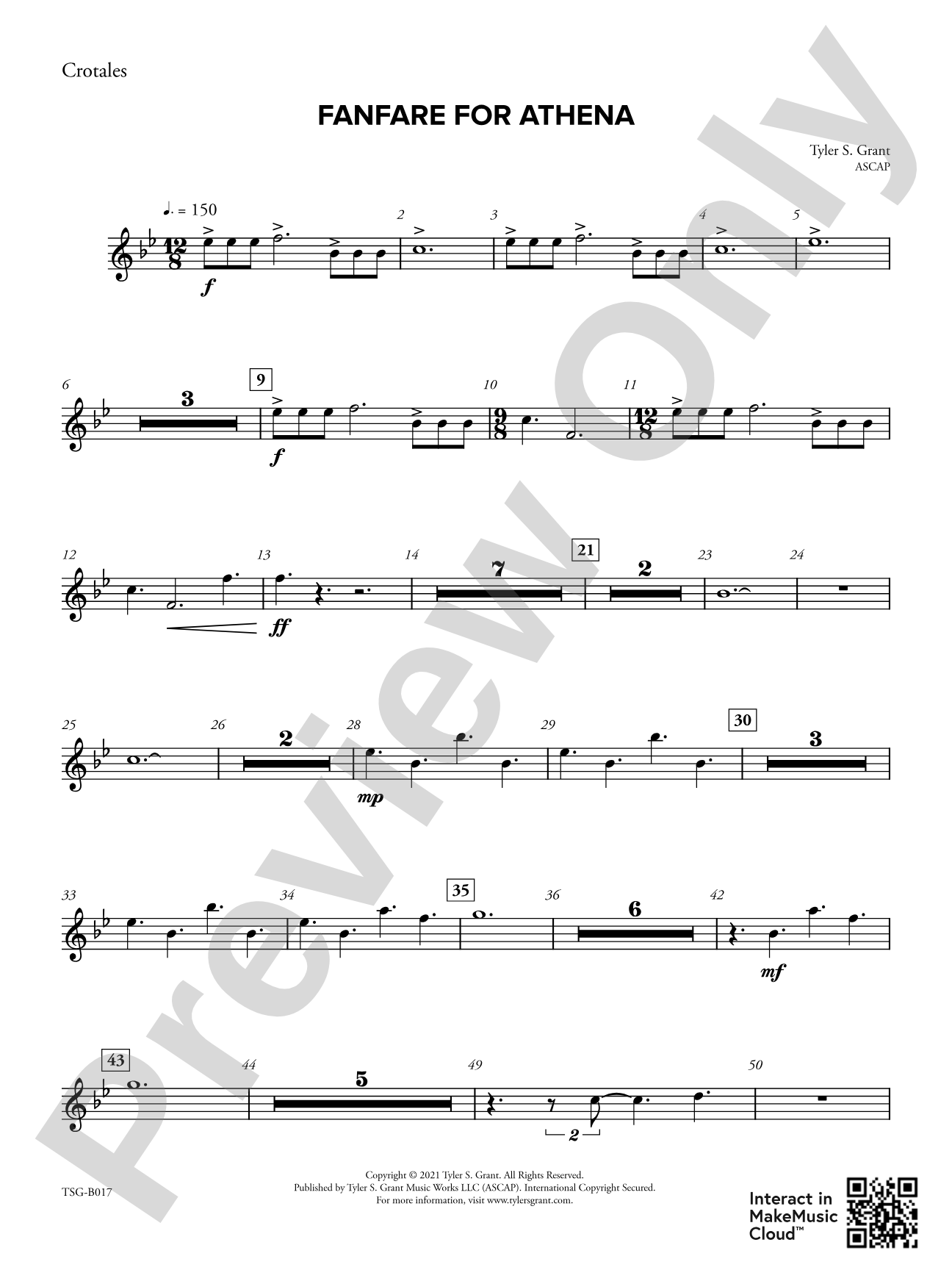Fanfare for Athena: Crotales